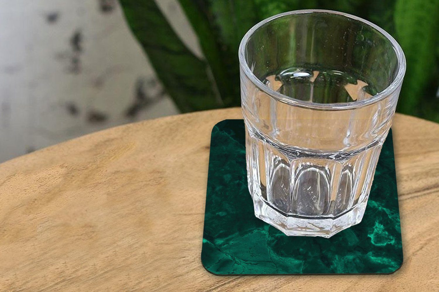 Marmor - Strukturiert Limone Tischuntersetzer, Glasuntersetzer Grün Tasse Marmoroptik, - MuchoWow Korkuntersetzer, Untersetzer, 6-tlg., Glasuntersetzer, für Gläser, - - Zubehör