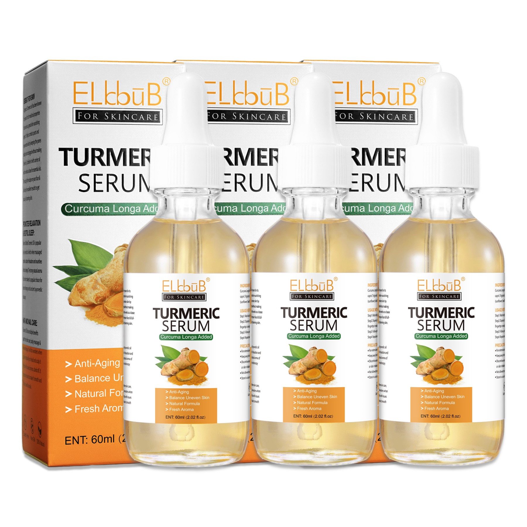 Gesichtsserum Kurkuma Serum Hyperpigmentation Pigmentflecken Entferner Bio Vegan