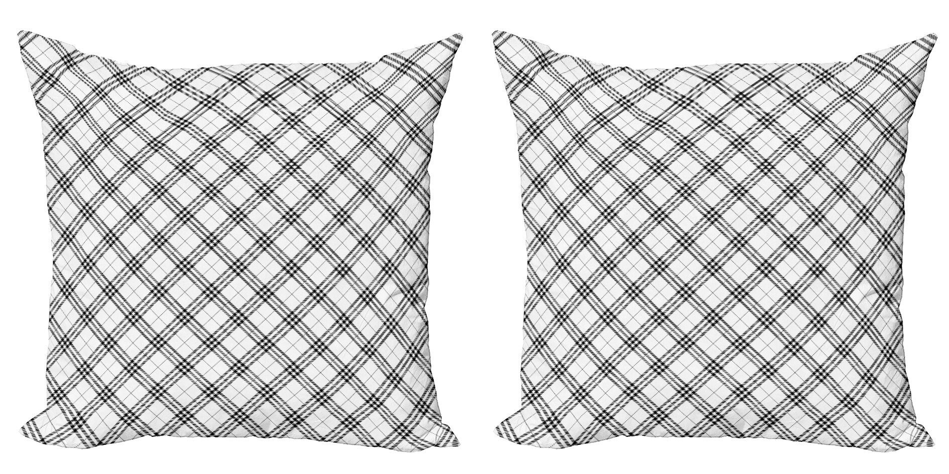 Kissenbezüge Modern Accent Doppelseitiger Digitaldruck, Abakuhaus (2 Stück), Geometrisch Minimalist Mode