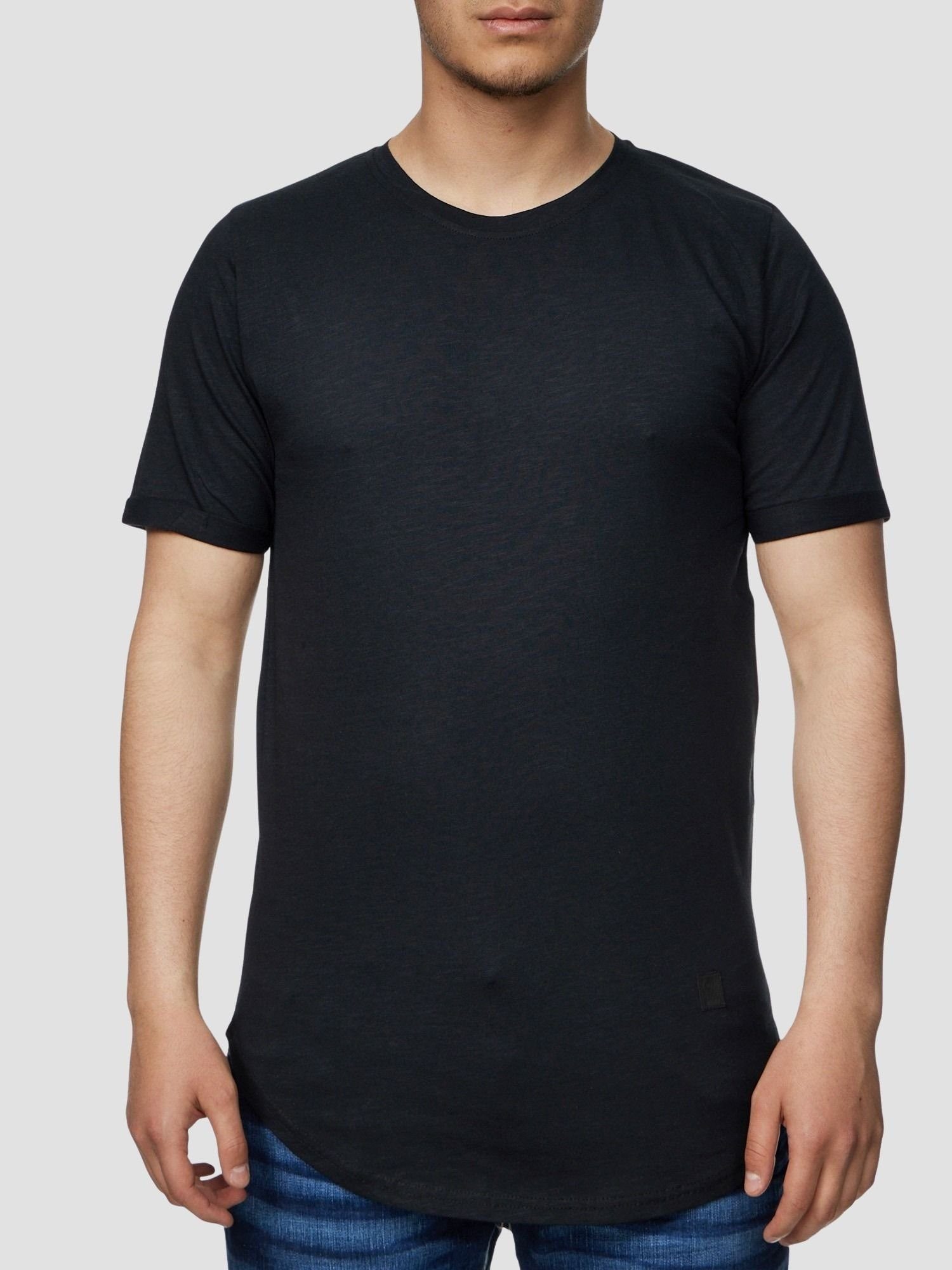 John Kayna T-Shirt John Kayna Fitness Tee, TS-3659 Polo 1-tlg) Freizeit Kurzarmshirt (Shirt T-Shirt Schwarz Casual