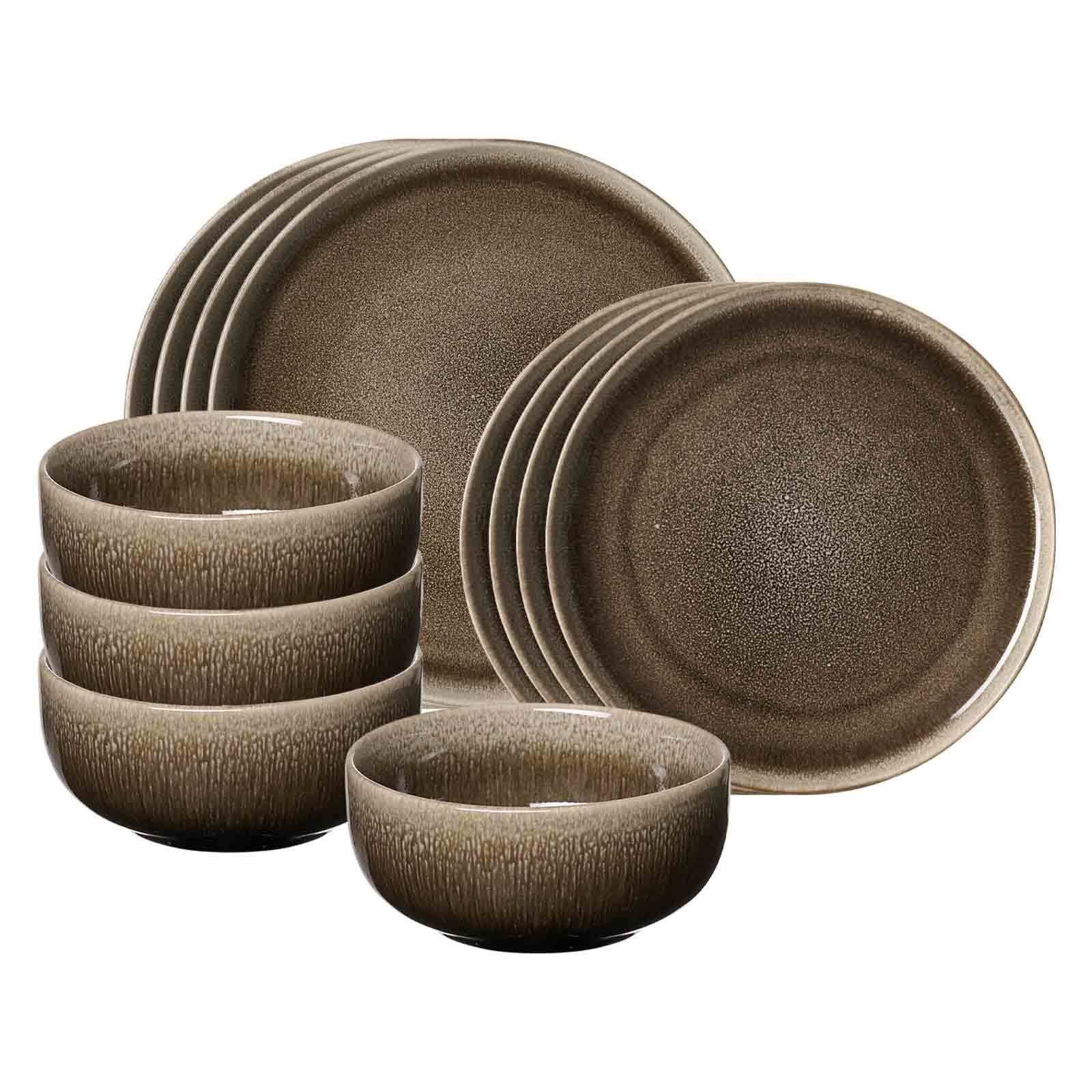 Ritzenhoff & Breker Kombiservice Eda Basic-Set 12er Set (12-tlg), 4 Personen, Steingut