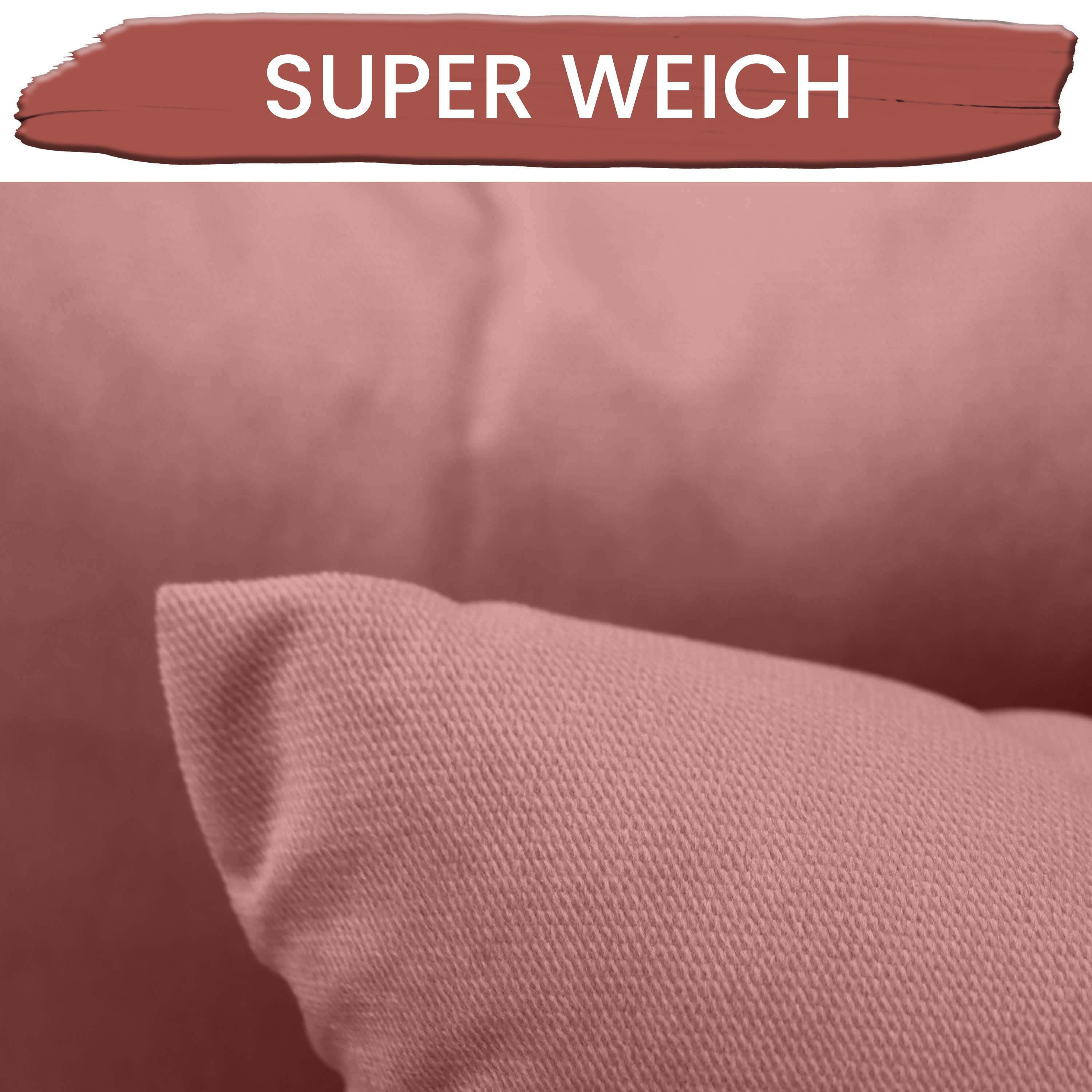 Amilian Dekokissen 2er Set - Kissen mit Füllung und Bezug - Sofakissen, Zie günstig online kaufen