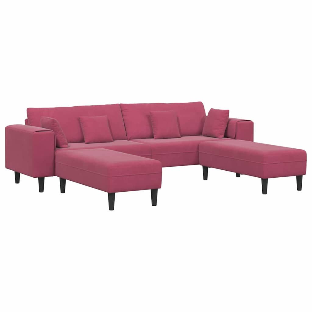 vidaXL Sofa Samt Sofa mit Kissen günstig online kaufen