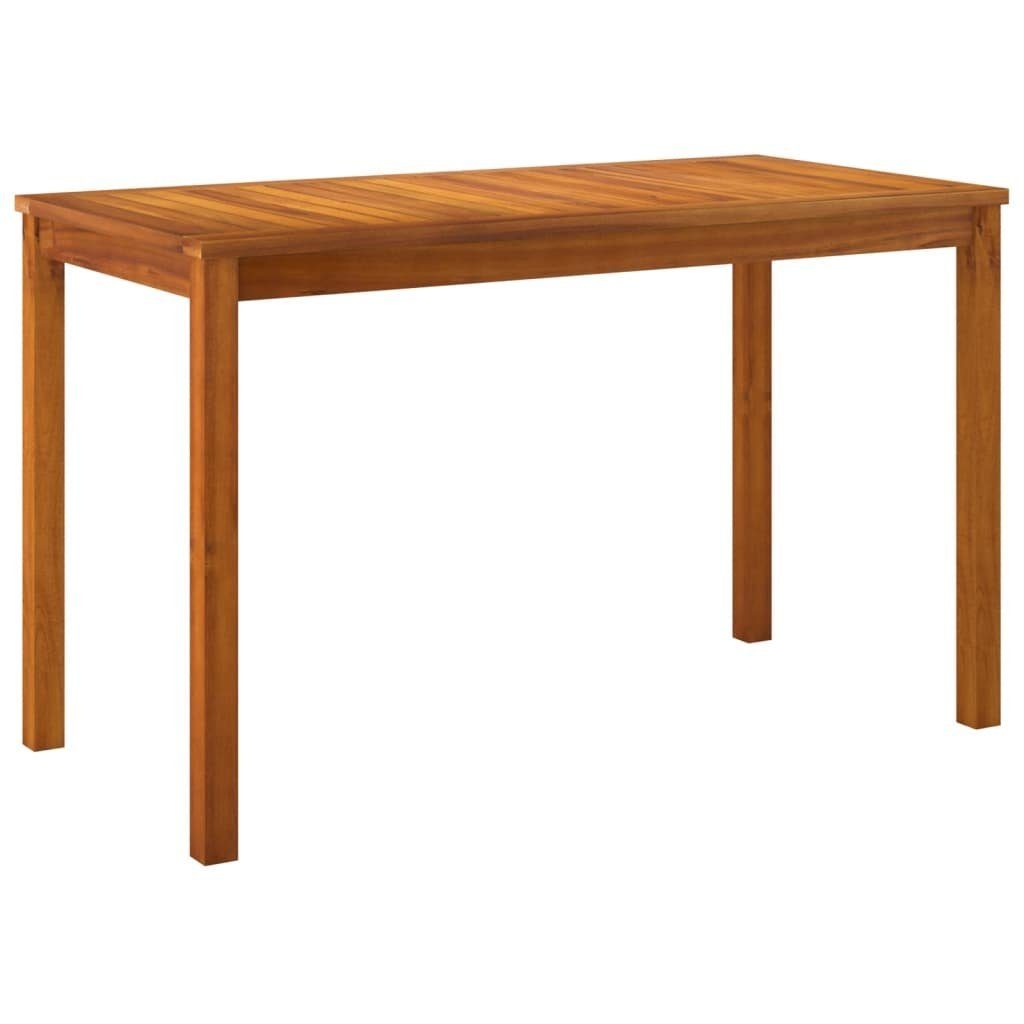 furnicato Gartentisch aus Echtholz 110 x 55 x 67 cm, Ölfinish (1-St), Robuster Outdoor-Tisch mit stabilem Rahmen für Sofagarnituren