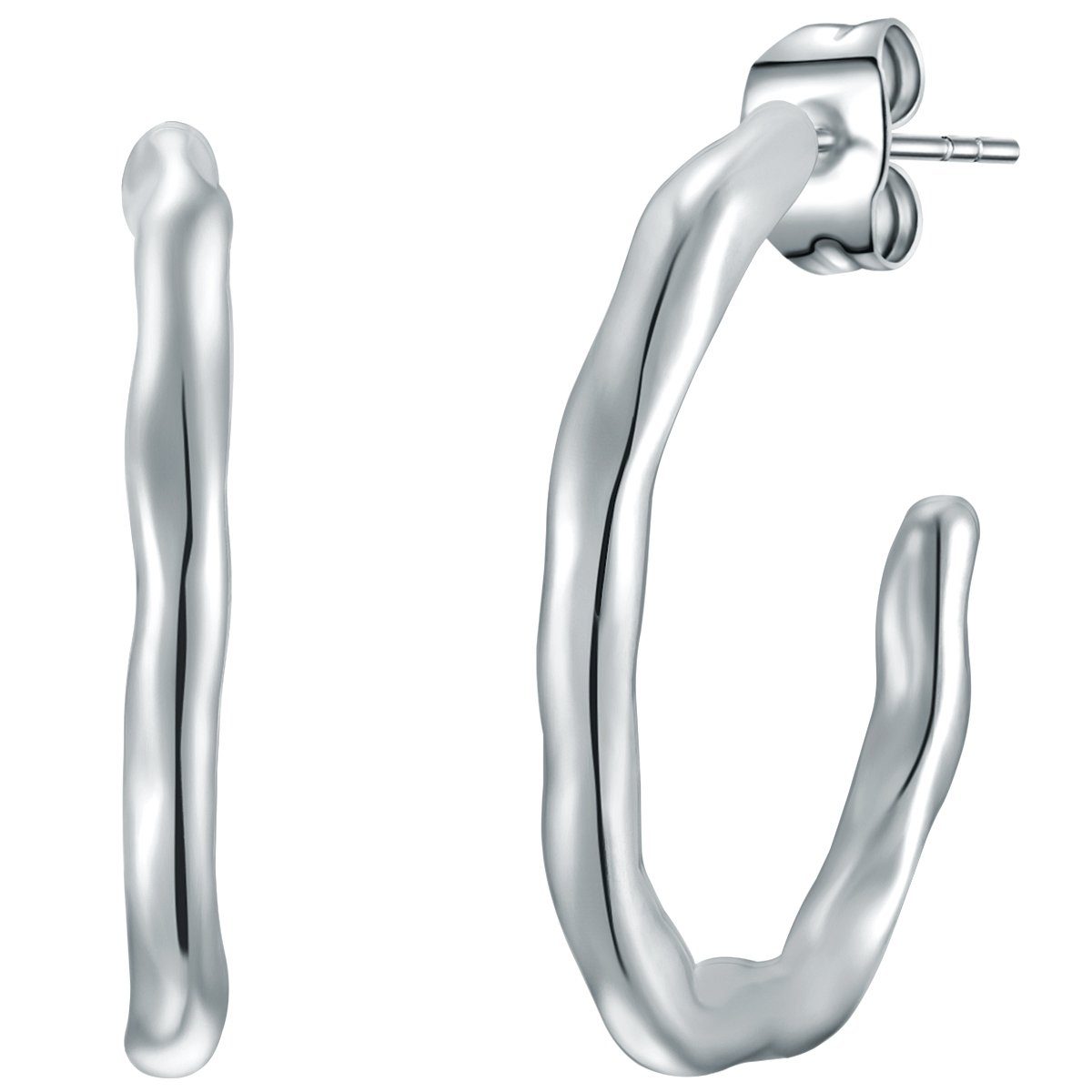 Eastside Paar Creolen silber, aus Edelstahl günstig online kaufen