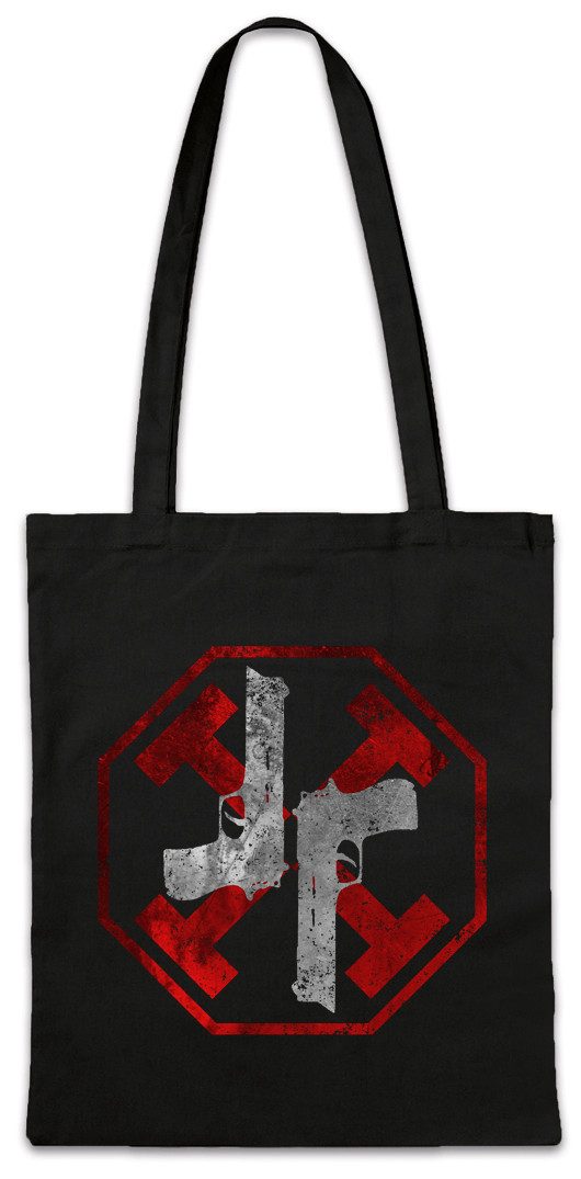 Beuteltasche Gun Kata Stofftasche Symbol Sign Logo Insigina Equilibrium John Dupont
