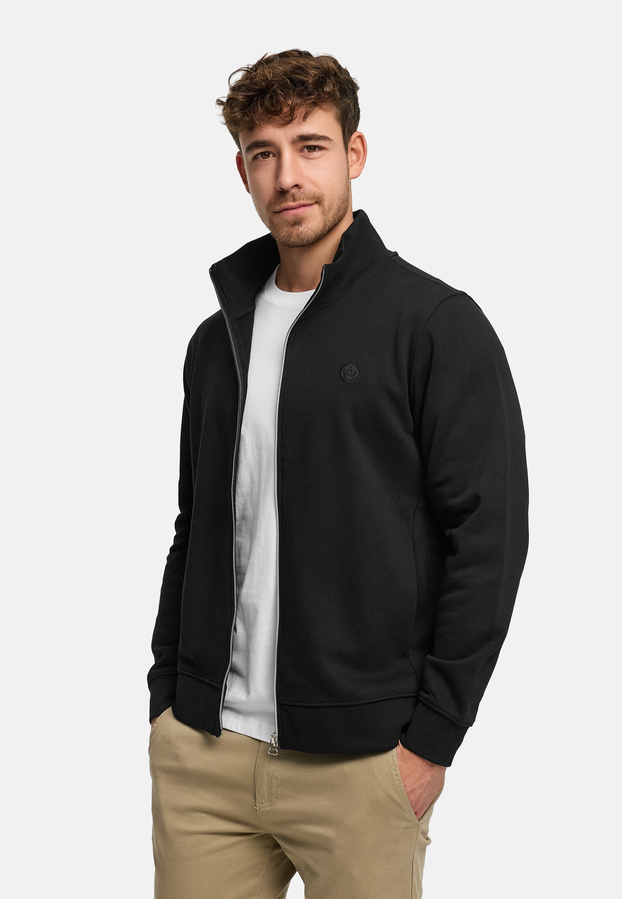 Kronstadt Sweatjacke Herren KSLars Herrenjacke Reißverschluss mit dezentem Logoprint auf der Brust