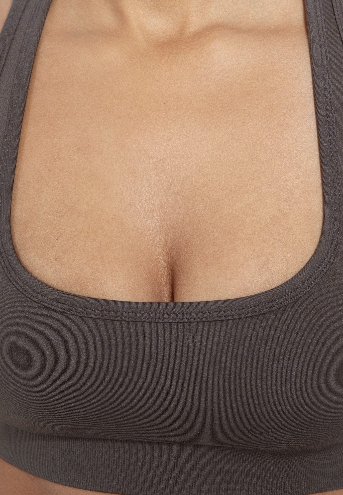 Smilodox Sport-BH Louisa, Blickdicht Rutschfestes Sport Bra, Gerippter Stoff Crop Top Shaped Fit ärmelloses Oberteil, Atmungsaktives Yoga Tank Top