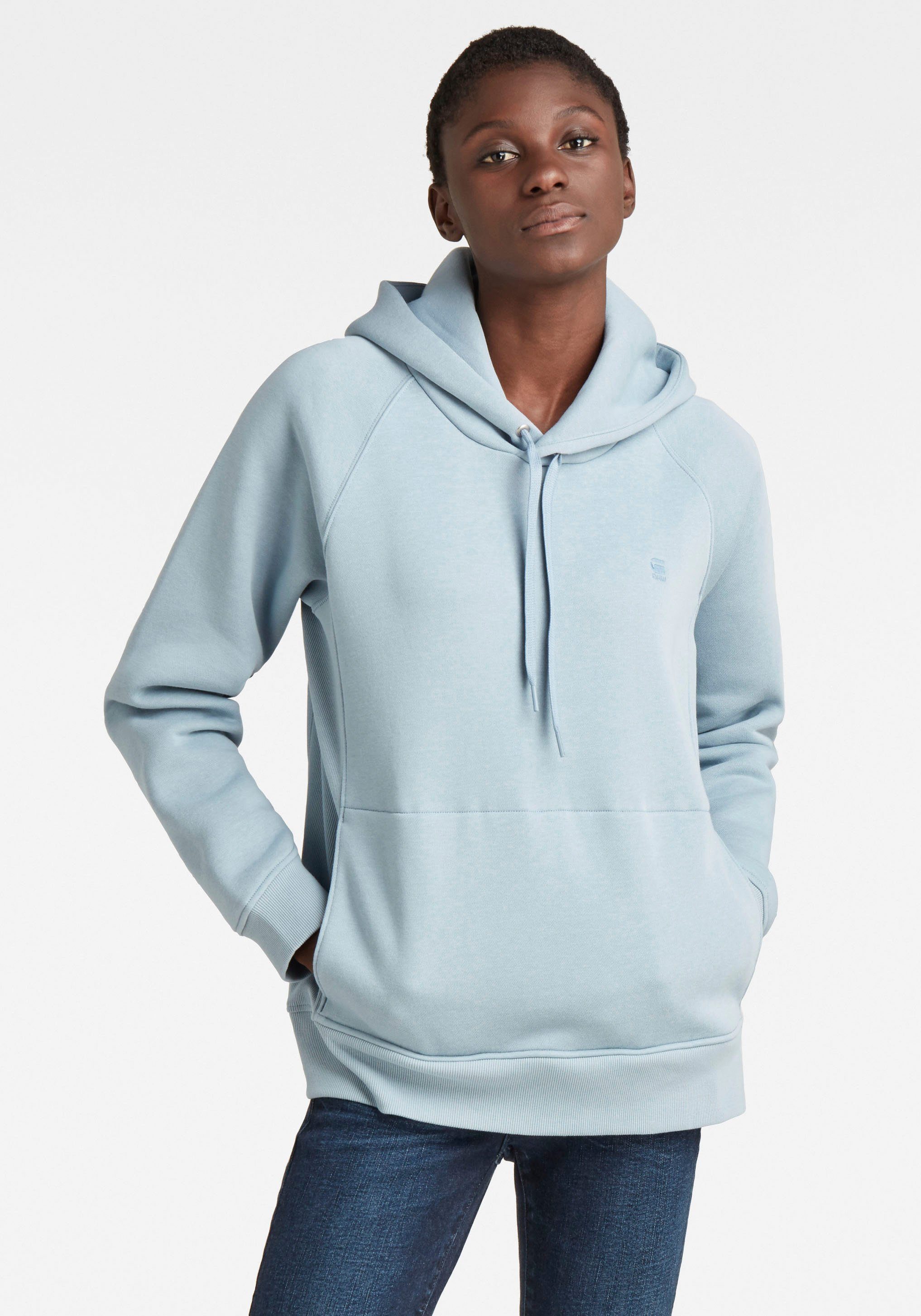 G-Star RAW Sweatshirt »Premium Core 2.0 Hooded Sweatshirt« Kapuze mit  überkreuzter Vorderseite und Kordelzug online kaufen | OTTO