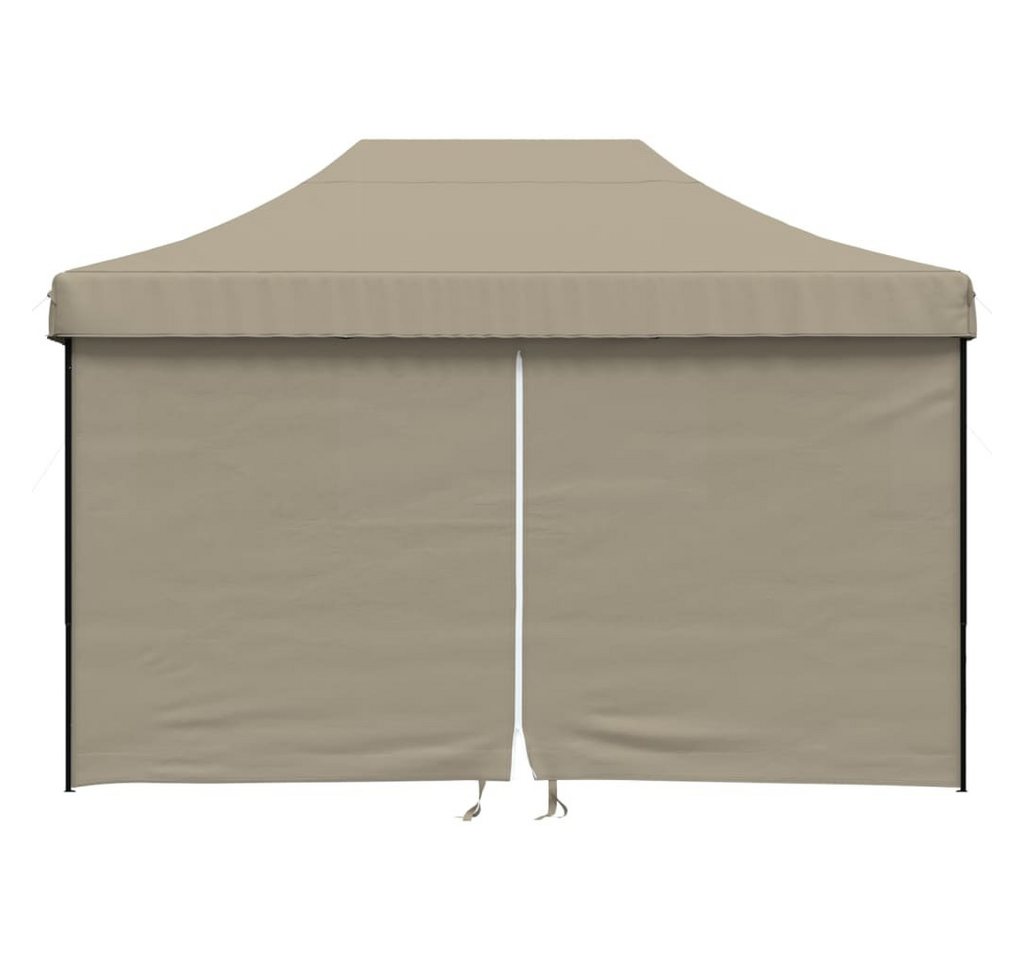 Thumbnail - vidaXL Partyzelt Partyzelt Faltbar Pop-Up mit 4 Seitenteilen Taupe