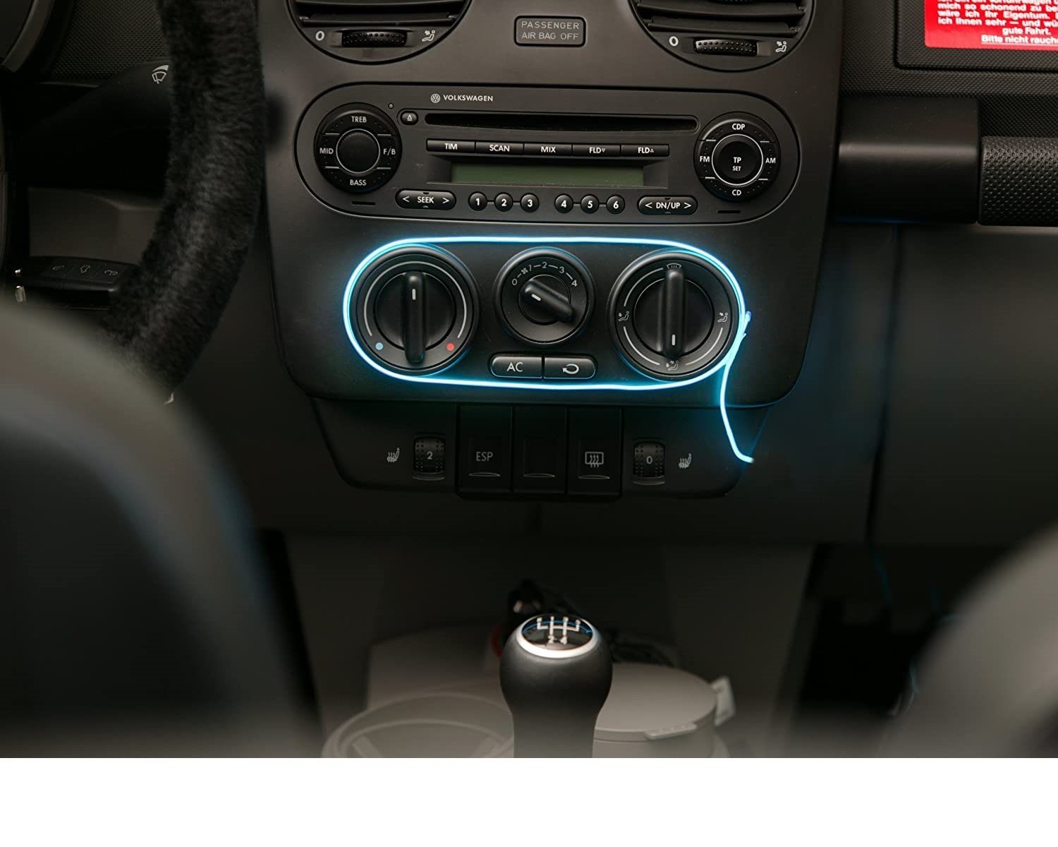 UNITEC LED-Flexbandbeleuchtung LED Licht-Schnur mit 12V Anschluss, Ambientebeleuchtung