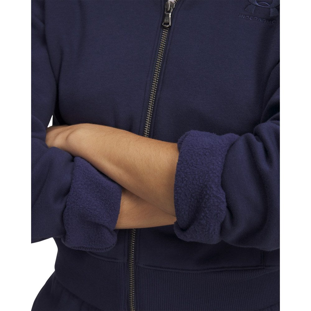 Under Armour® Kapuzensweatjacke UA Icon Vida Flc FZ aus Baumwolle und Polyester, erhältlich in den Größen XS bis XXL