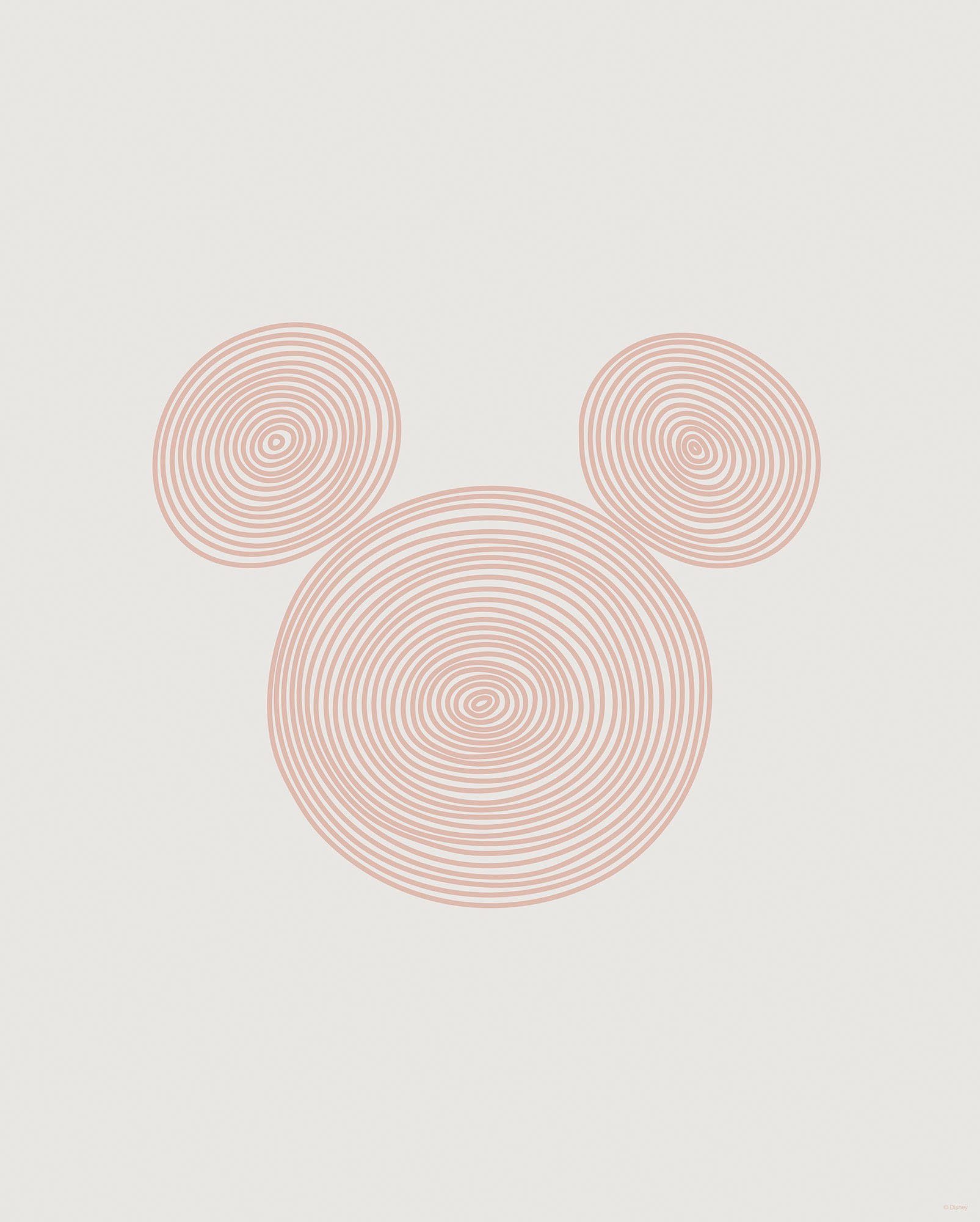 Komar Bild Pink Curls, Natur (1 St), Wandbild zur Dekoration im Kinderzimmer - ohne Rahmen