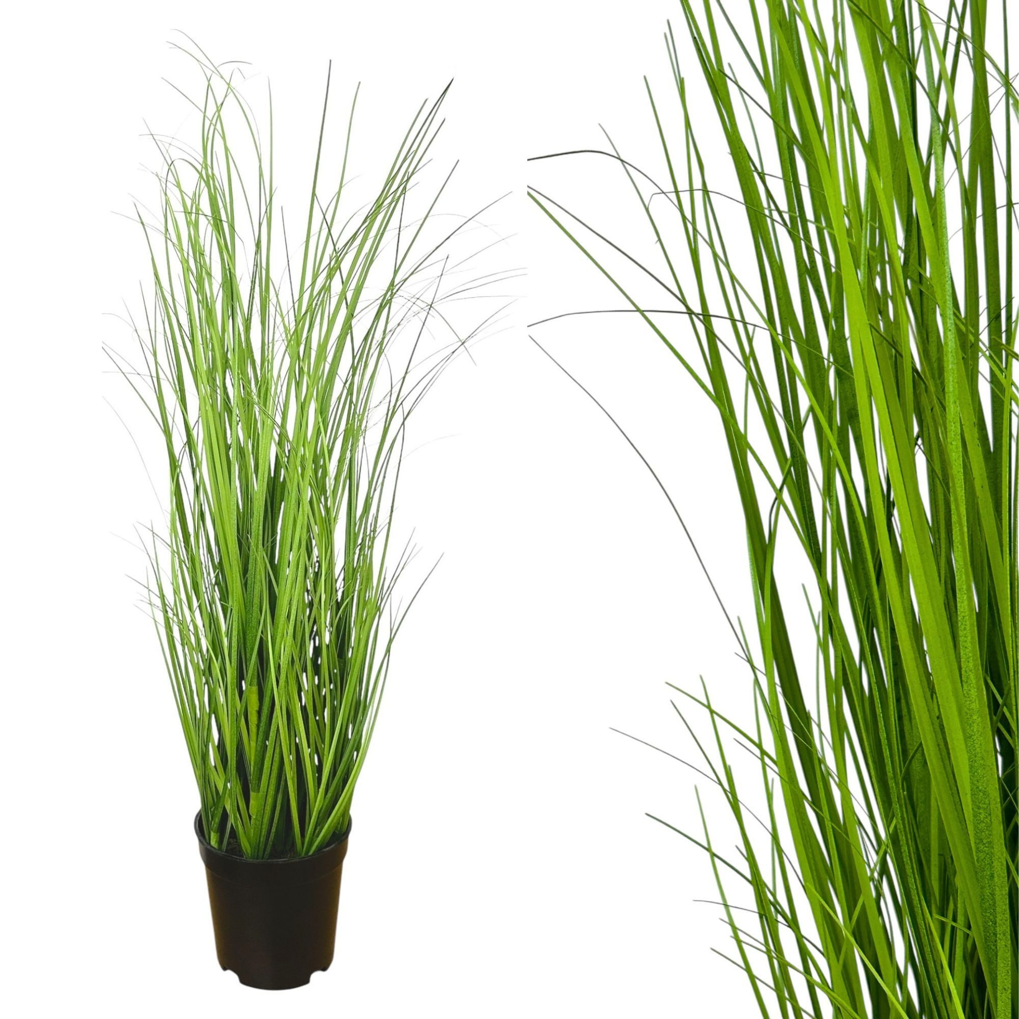 Kunstgras Kunstpflanze Gras, GRASBUSCH IM TOPF. Ca. 50cm. OHNE Übertopf., Gasper