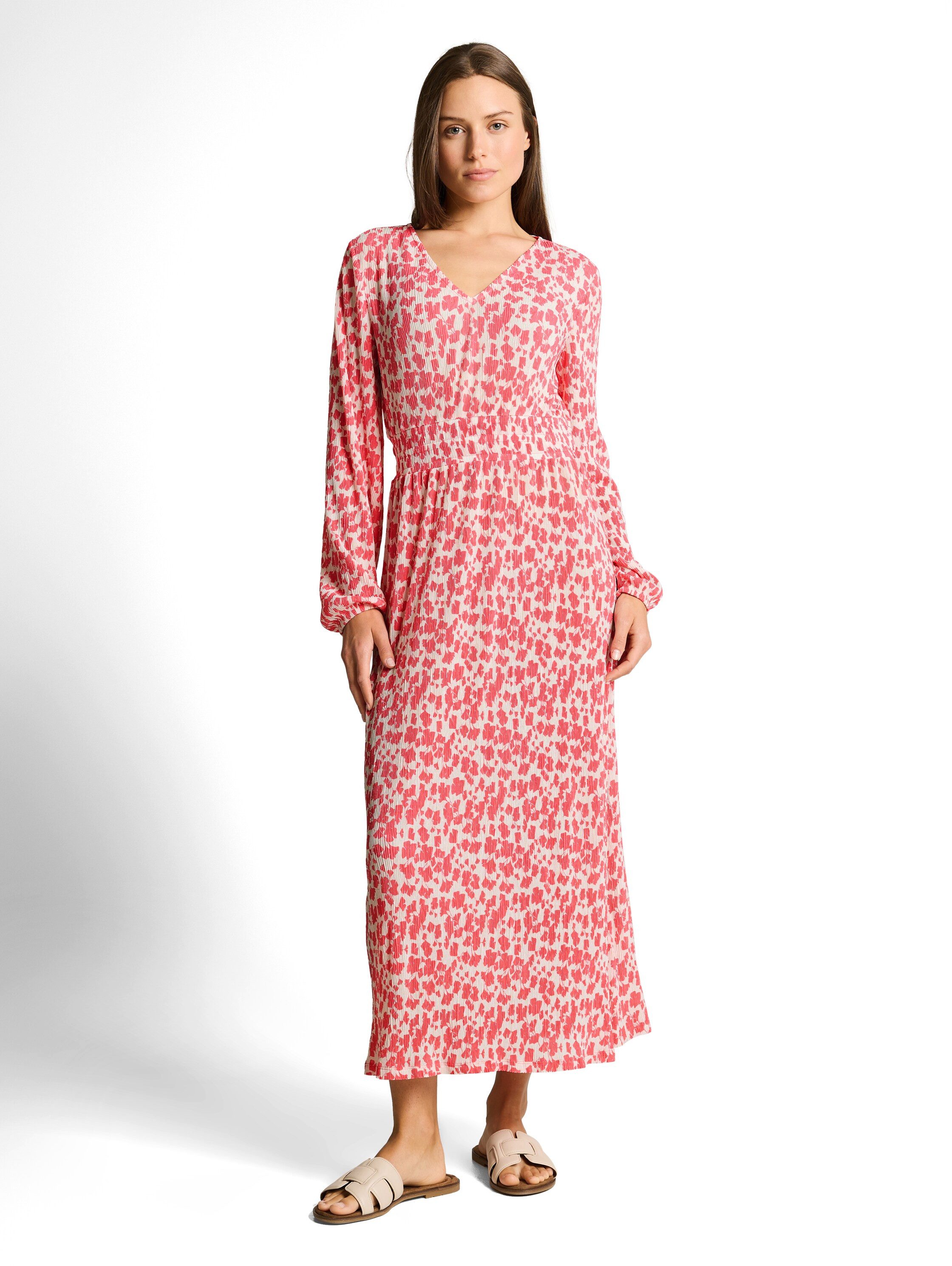 TOM TAILOR Midikleid mit All-Over Print