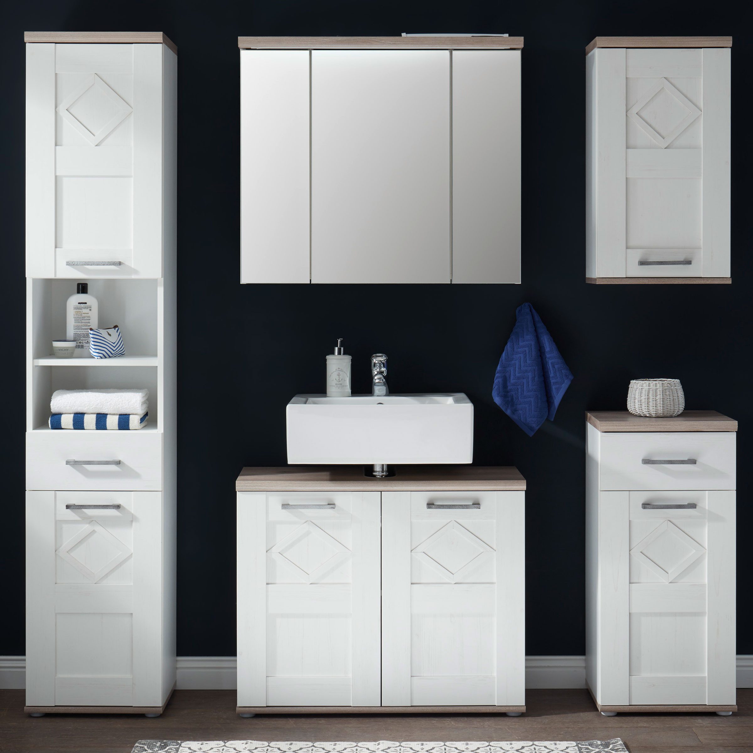 Bega Consult Badezimmer-Set Badezimmer Set Country Anderson Pine Optik günstig online kaufen