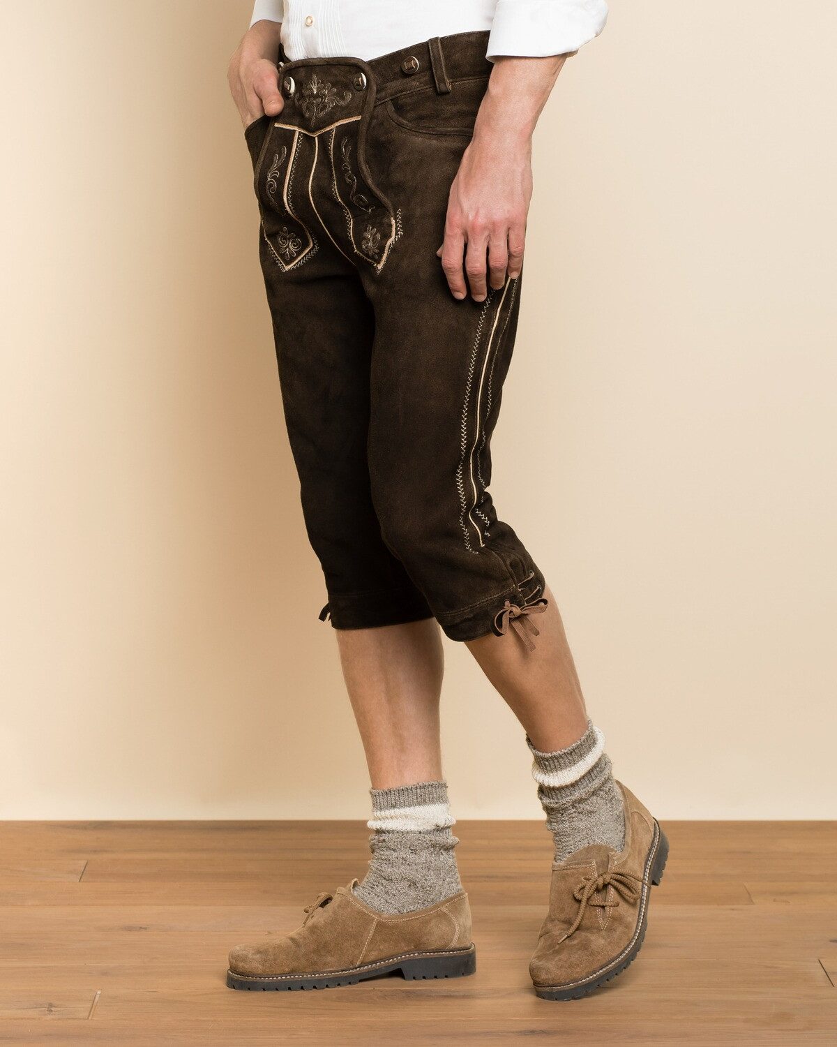 Almsach Trachtenhose Kniebundlederhose