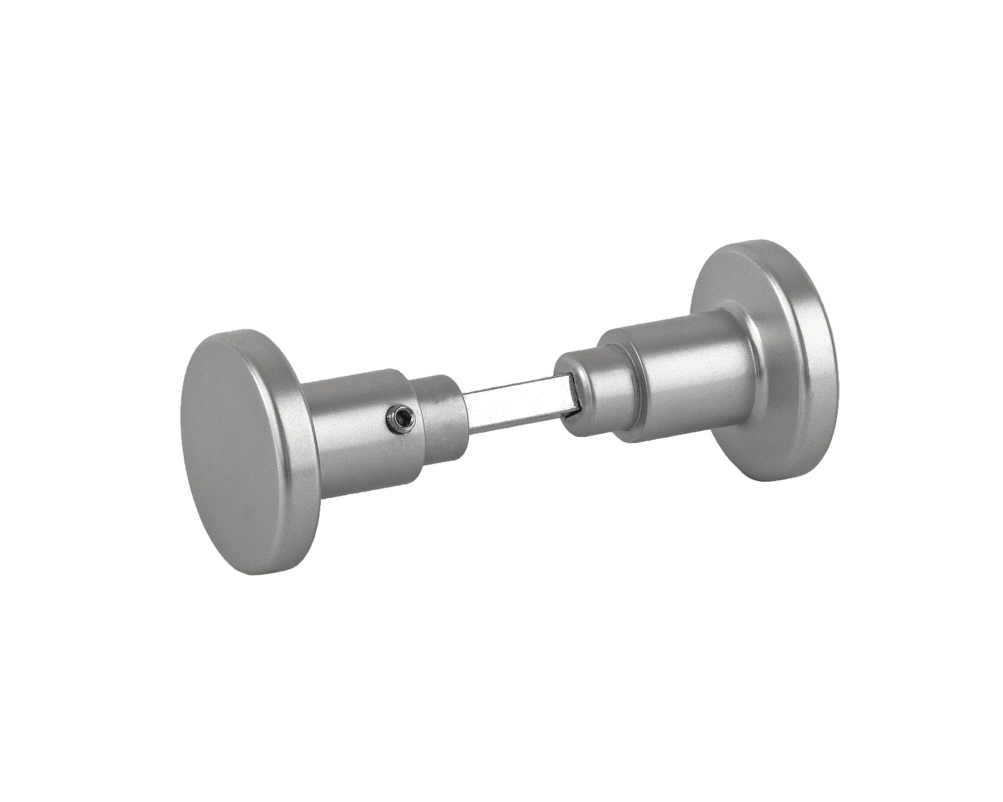 BigDean Türknauf aus Aluminium silber Türbeschlag Drehknopf, Knauf außen, Packung, 1-tlg., Türknauf, Einfacher Türknauf, Katzensicher, Eloxiertes Alumium