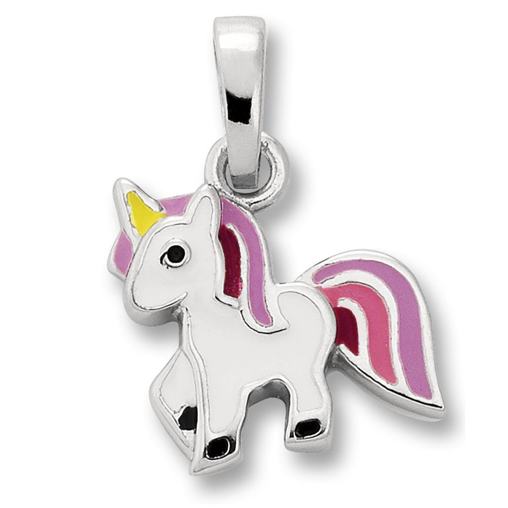 ONE ELEMENT Kettenanhänger Silber Anhänger Einhorn Damen Schmuck Einhorn aus Silber, 925