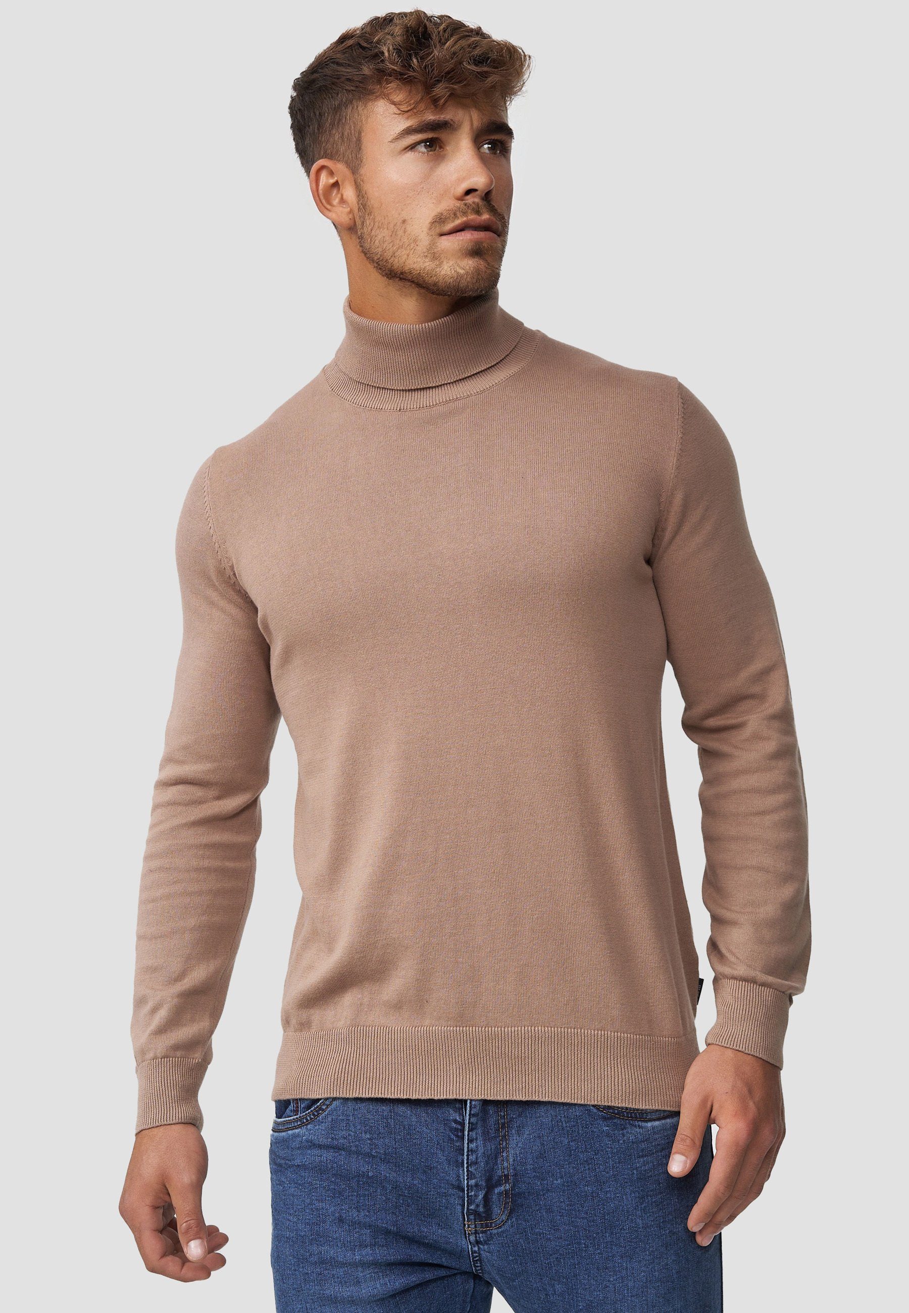 Indicode Rollkragenpullover Herren Eldo Strickpullover Herrenpullover günstig online kaufen