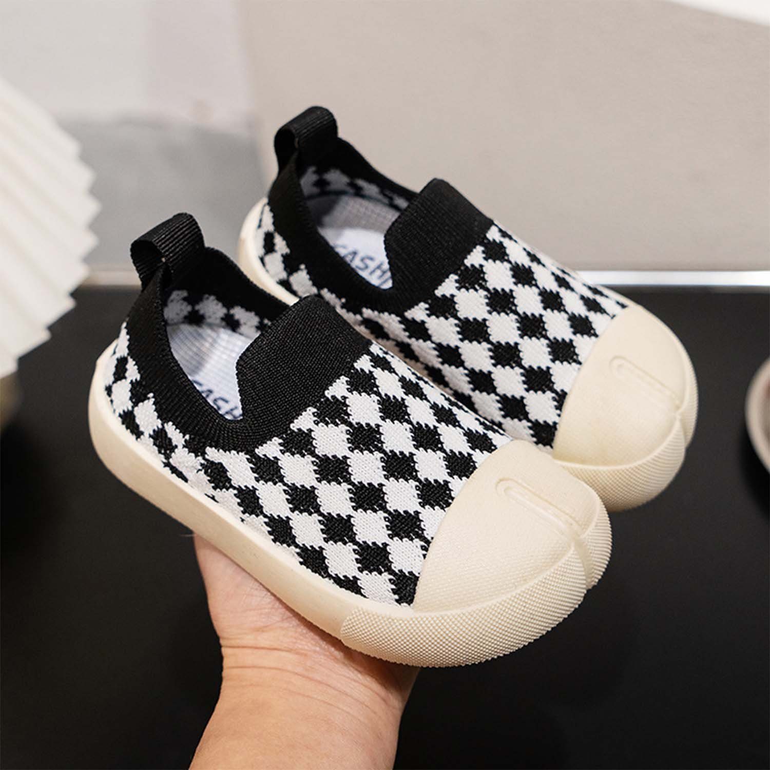 Sneaker Babyschuhe Mesh Schwarz Daisred Jungen Mädchen Lauflernschuhe