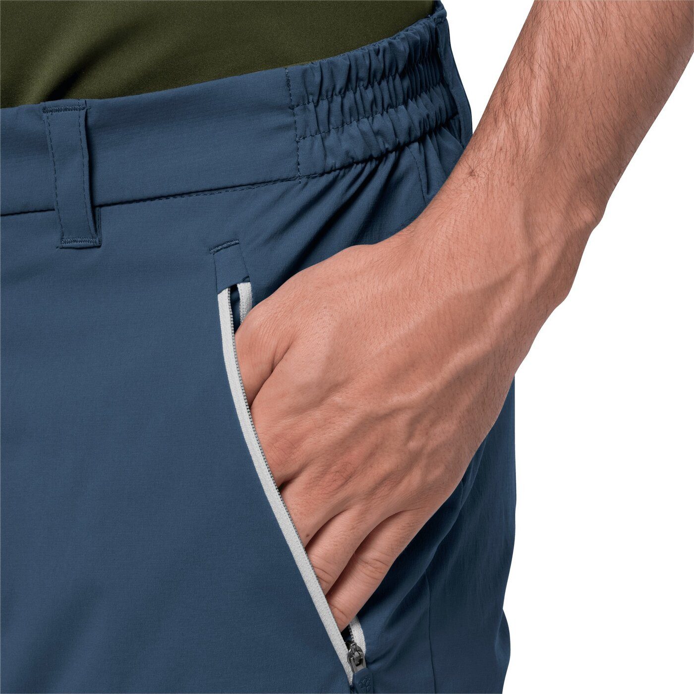 Jack Wolfskin Zip-off-Hose OVERLAND PANTS M THUNDER BLUE