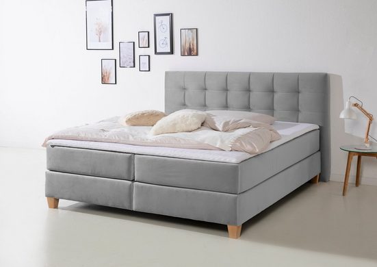 Breckle Boxspringbett blau