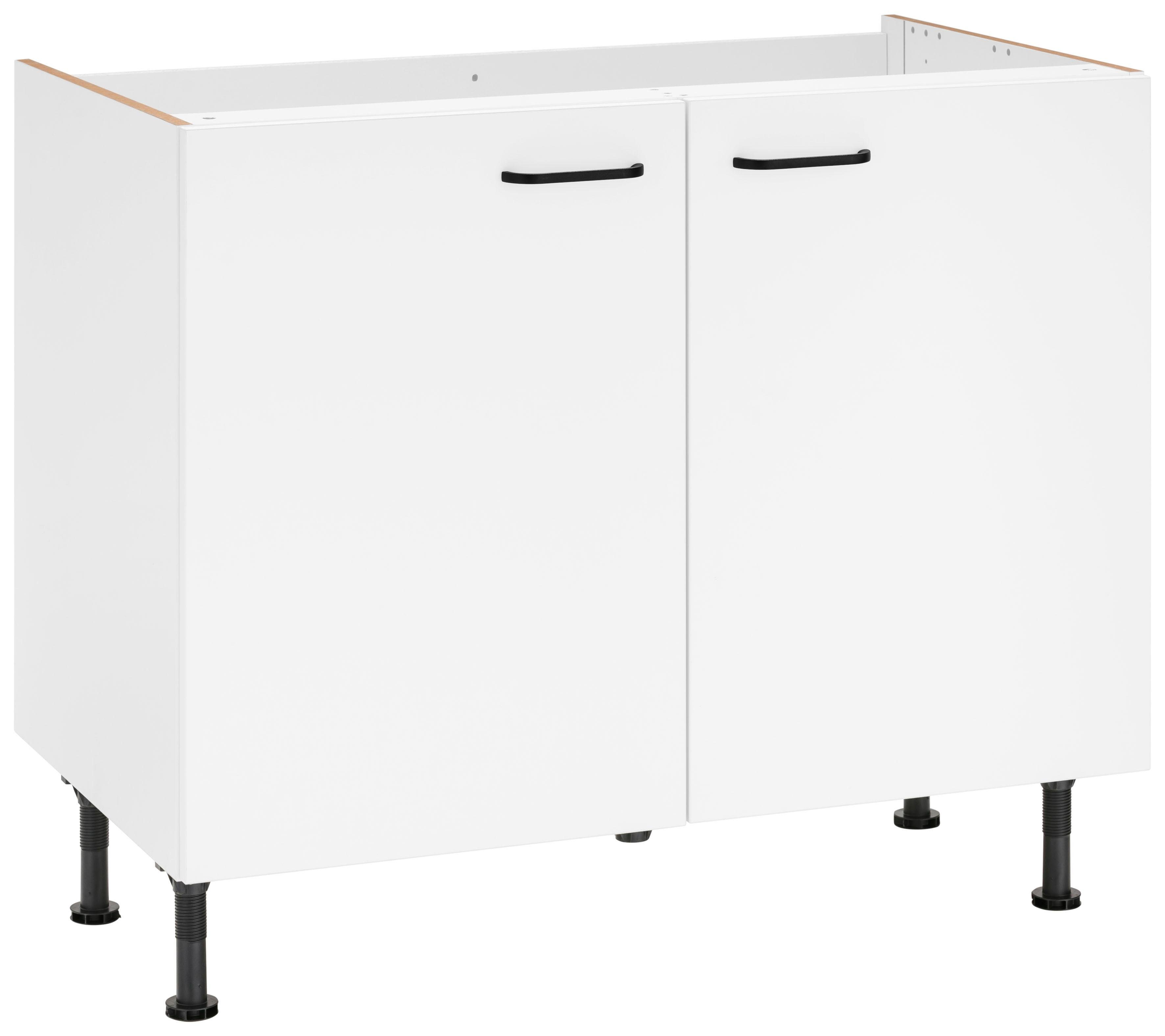 OPTIFIT Spülenschrank Elga mit Soft-Close-Funktion, höhenverstellbaren Füßen, Breite 100 cm