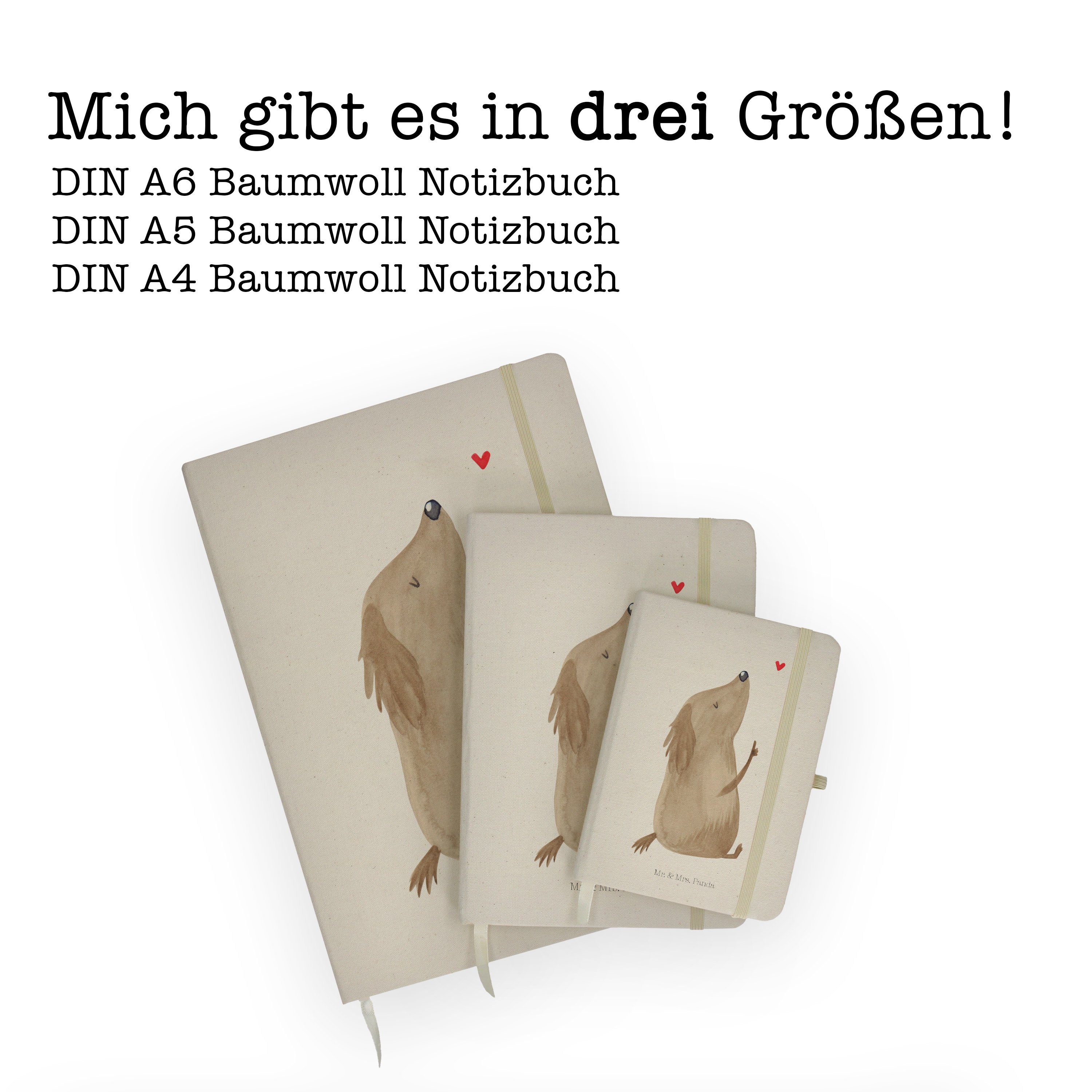 - Mr. & Frauchen, & Transparent Notizbuch Herz, Hund Panda Mr. - Liebe Schreibbuch, Mrs. Panda Geschenk, Hun Mrs.