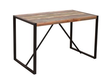 dynamic24 Esstisch, Tisch 120x70 cm FIUME Altholz mehrfarbig