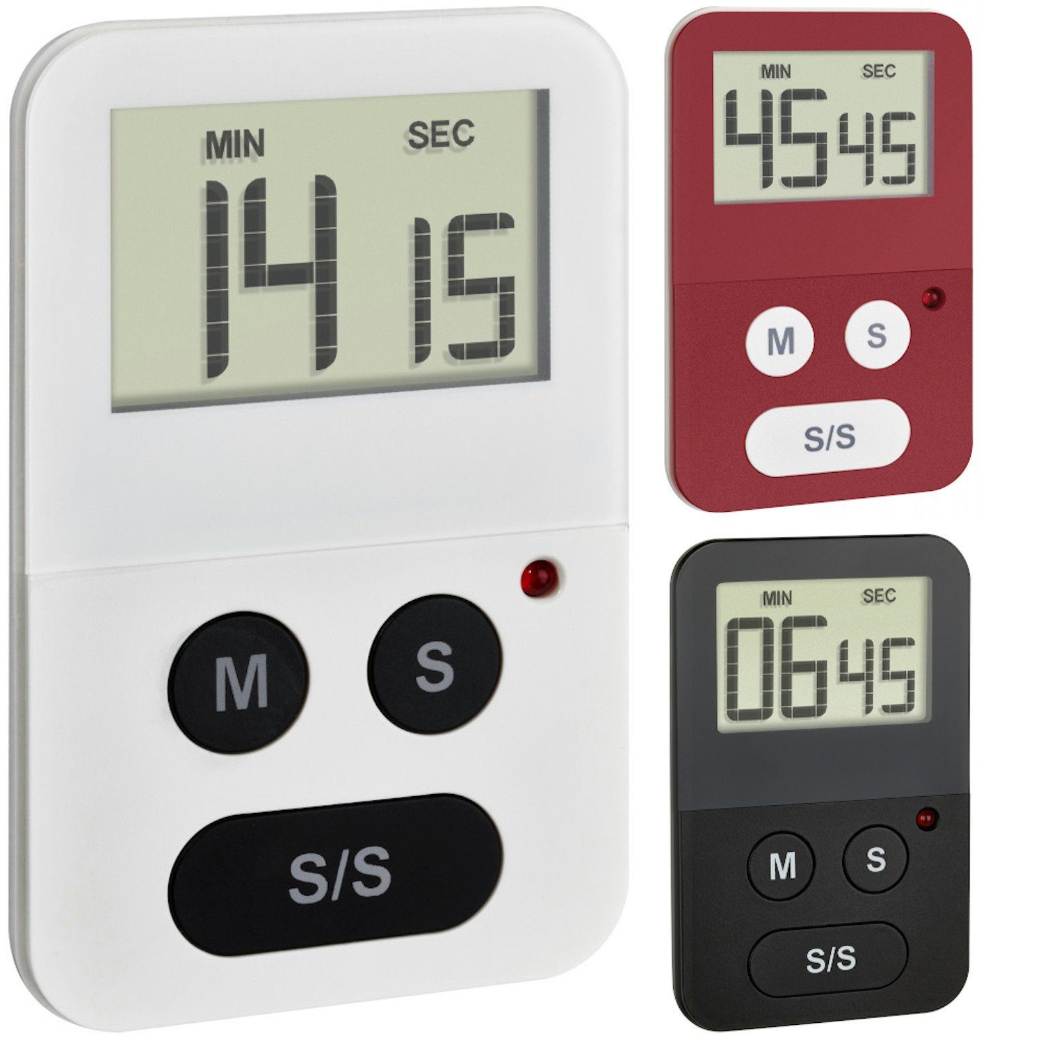 Küchentimer TFA 38.2047 Digitaler Timer mit Stoppuhr 99 min. 59 sec.