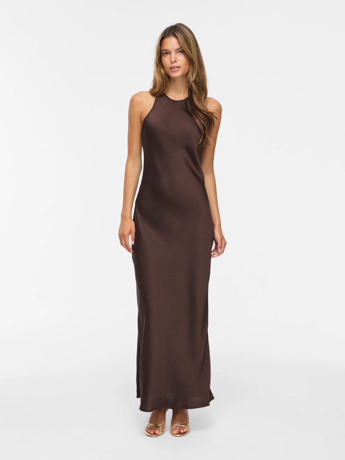 Vila Maxikleid VIRAVENNA S/L ANKLE DRESS - NOOS/OC Kunstfaser, regular fit