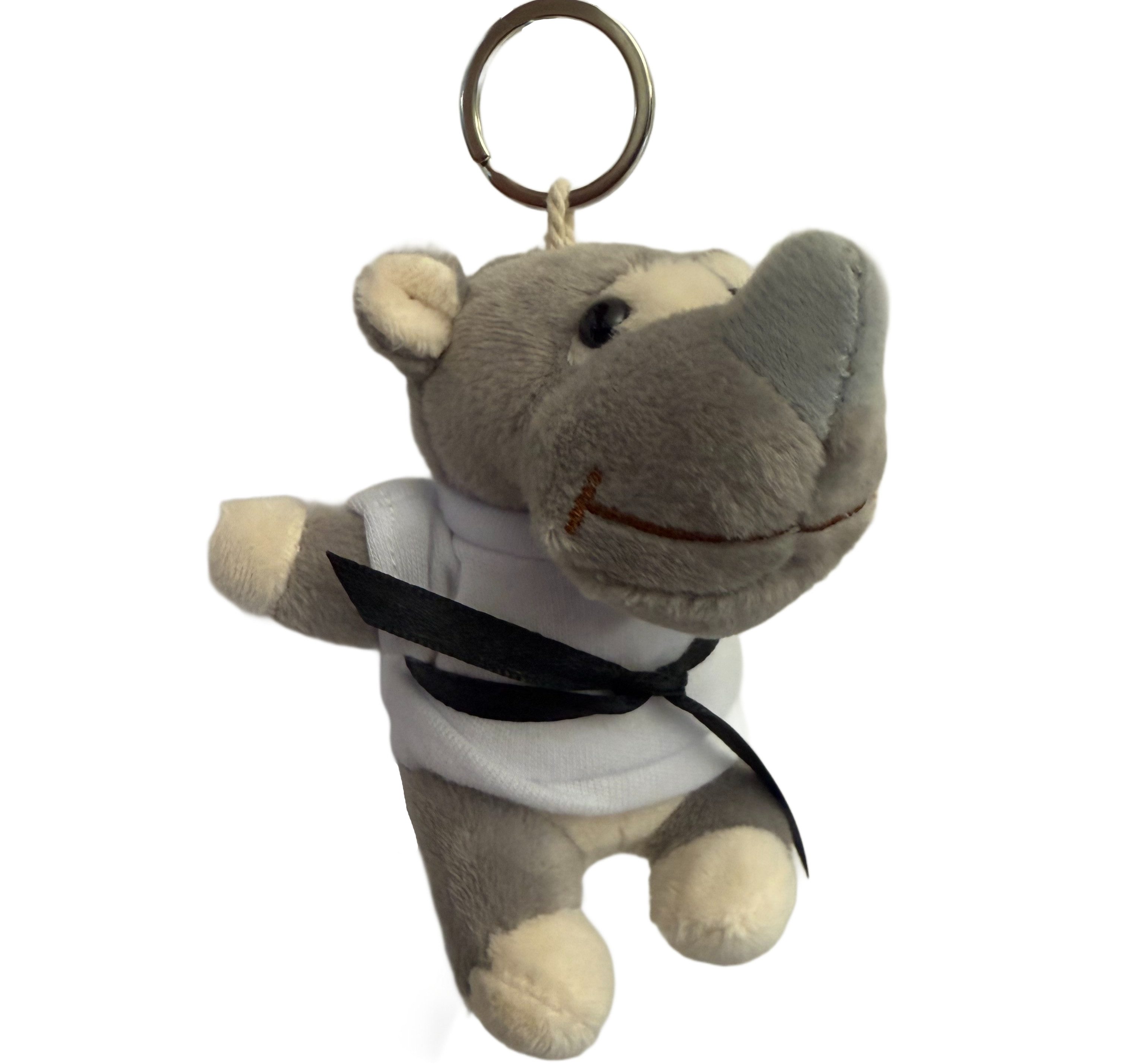 BAY-Sports Schlüsselanhänger Schlüsselanhänger Karate Taekwondo Plüschtier Stofftier Glücksbringer (Kinder & Erwachsene, Geschenk), Kuscheltier Maskottchen Geschenk Kampfsport Kickboxen Karate Taekwondo