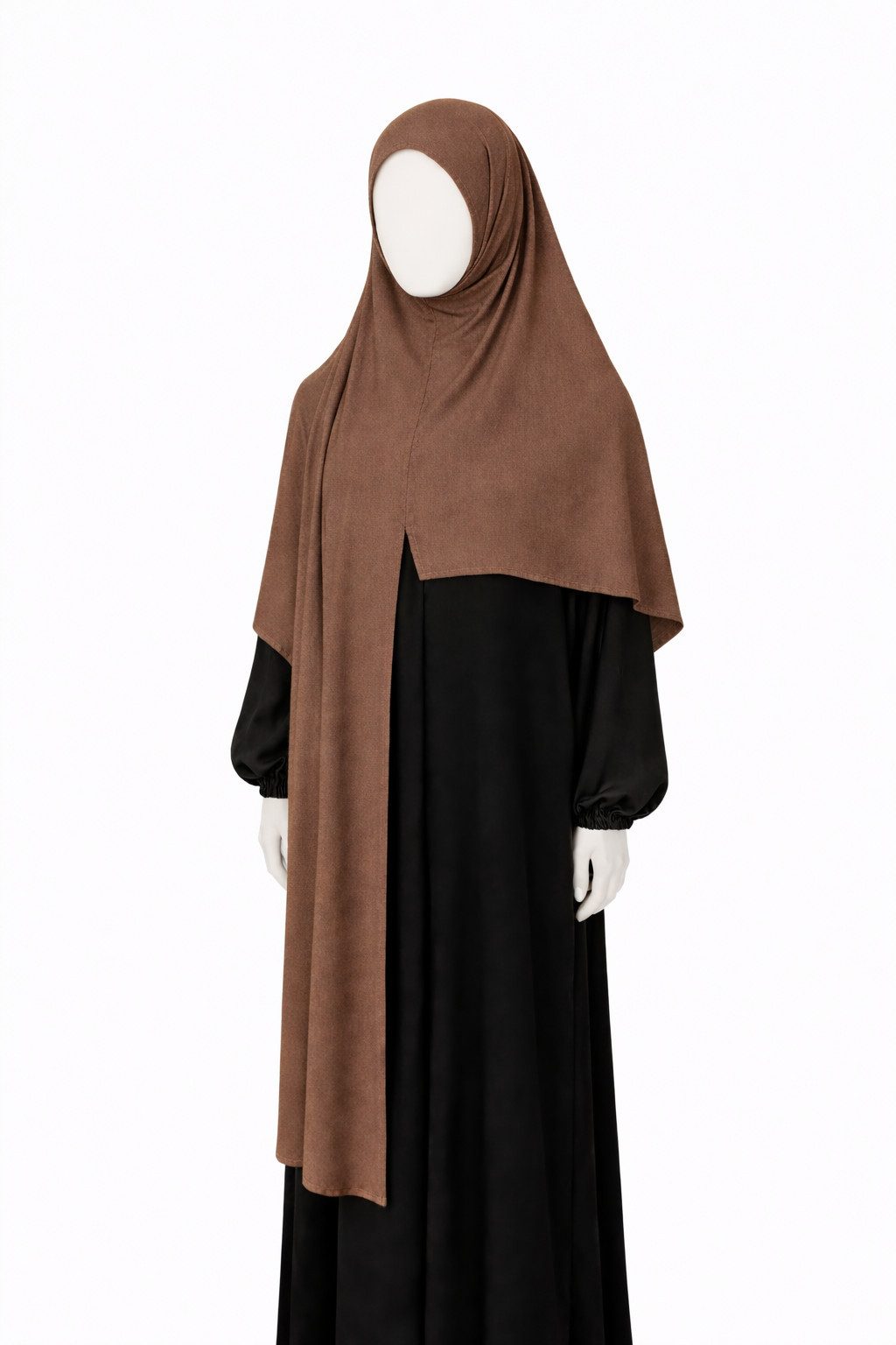 Aymasal Kopftuch Easy Jersey Hijab to-go Kopftuch Schal Tuch Islam Extra lang 180x70, (Einzelstück, 1-St. Einzelartikel), Easy Hijab mit Frontnaht aus Viskose Stretch Komfort