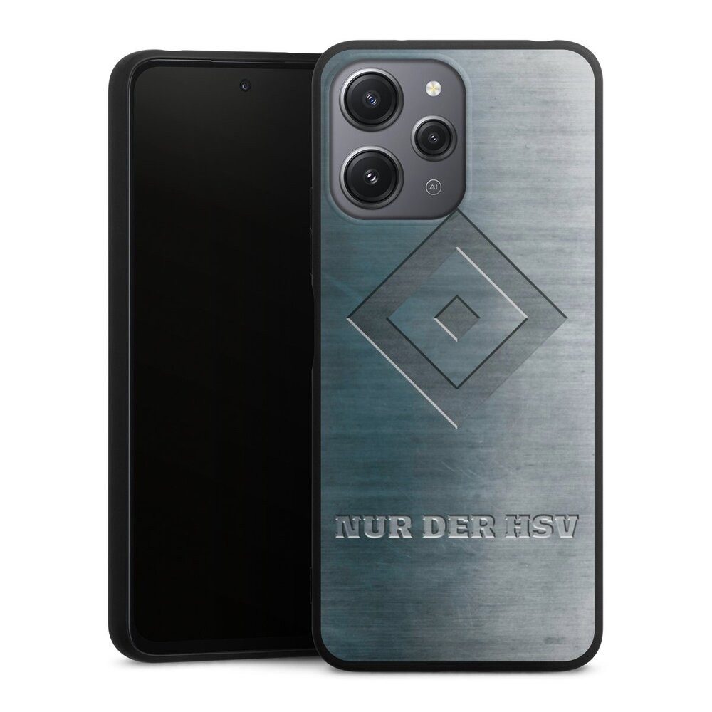 DeinDesign Handyhülle HSV Hamburger SV Metallic Look Nur der HSV Metalllook, Xiaomi Redmi 12 Silikon Hülle Premium Case Handy Schutzhülle