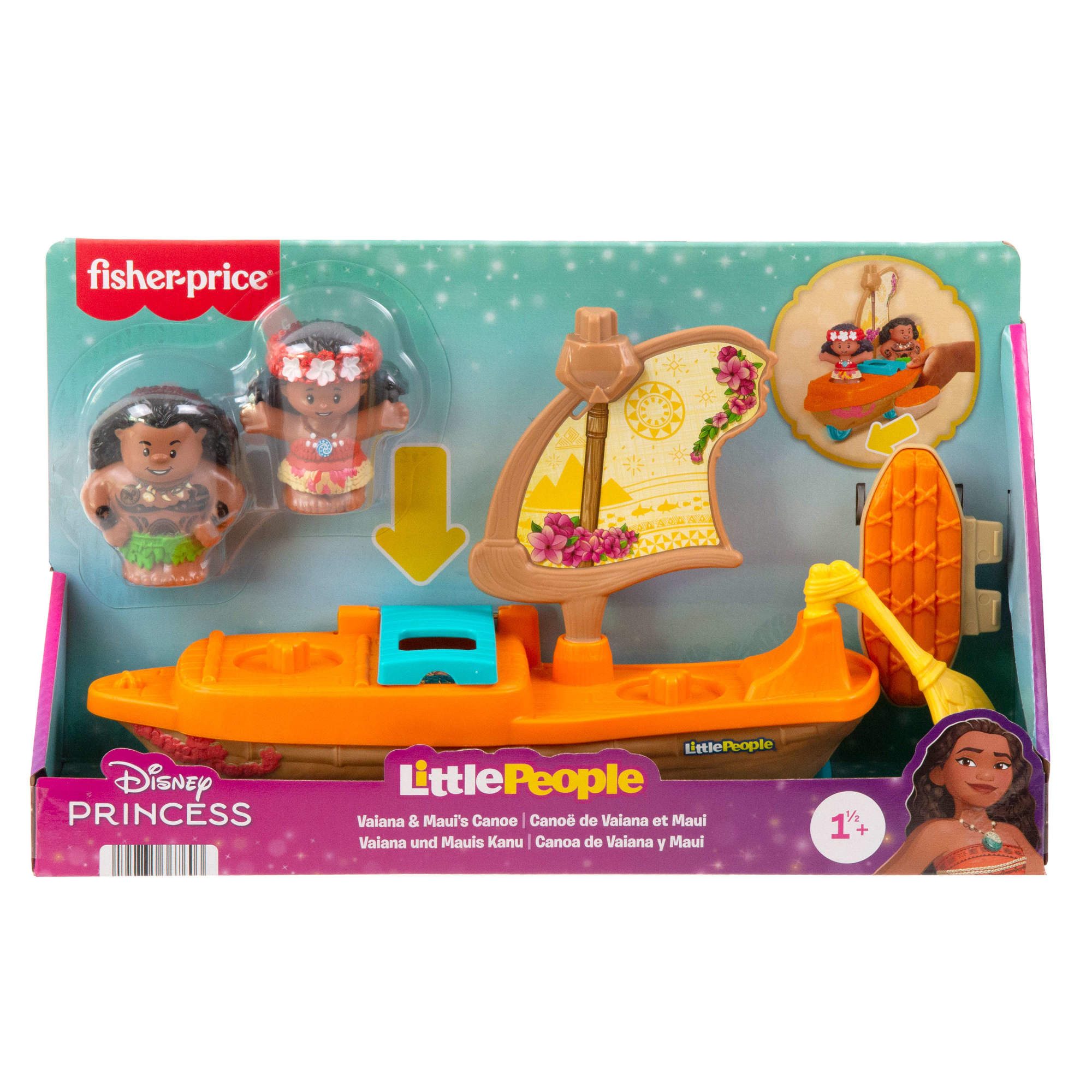 Fisher-Price® Spielzeug-Boot Little People Vaiana und Mauis Kanu