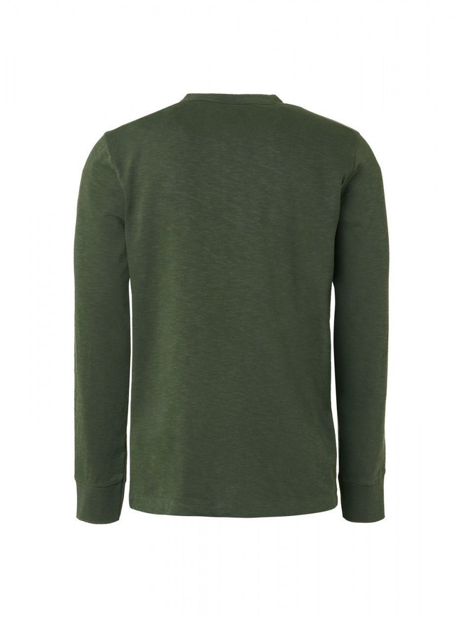 EXCESS NO Sleeve Garmen Long Longsleeve Dark Granddad T-Shirt Green