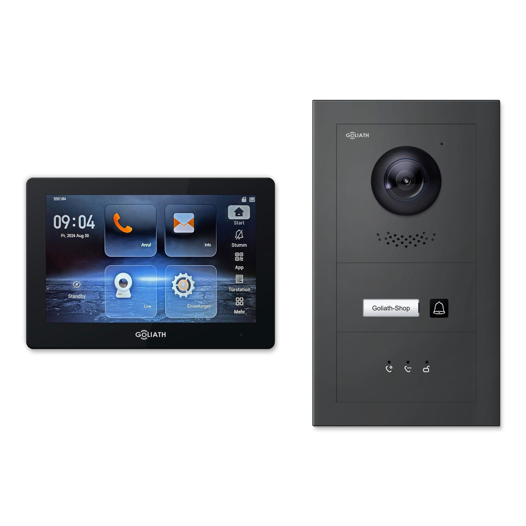 Goliath Intercom Video-Türsprechanlage Premium IP GL-IPH105AM – 1 Familie (Privat oder Gewerblich)