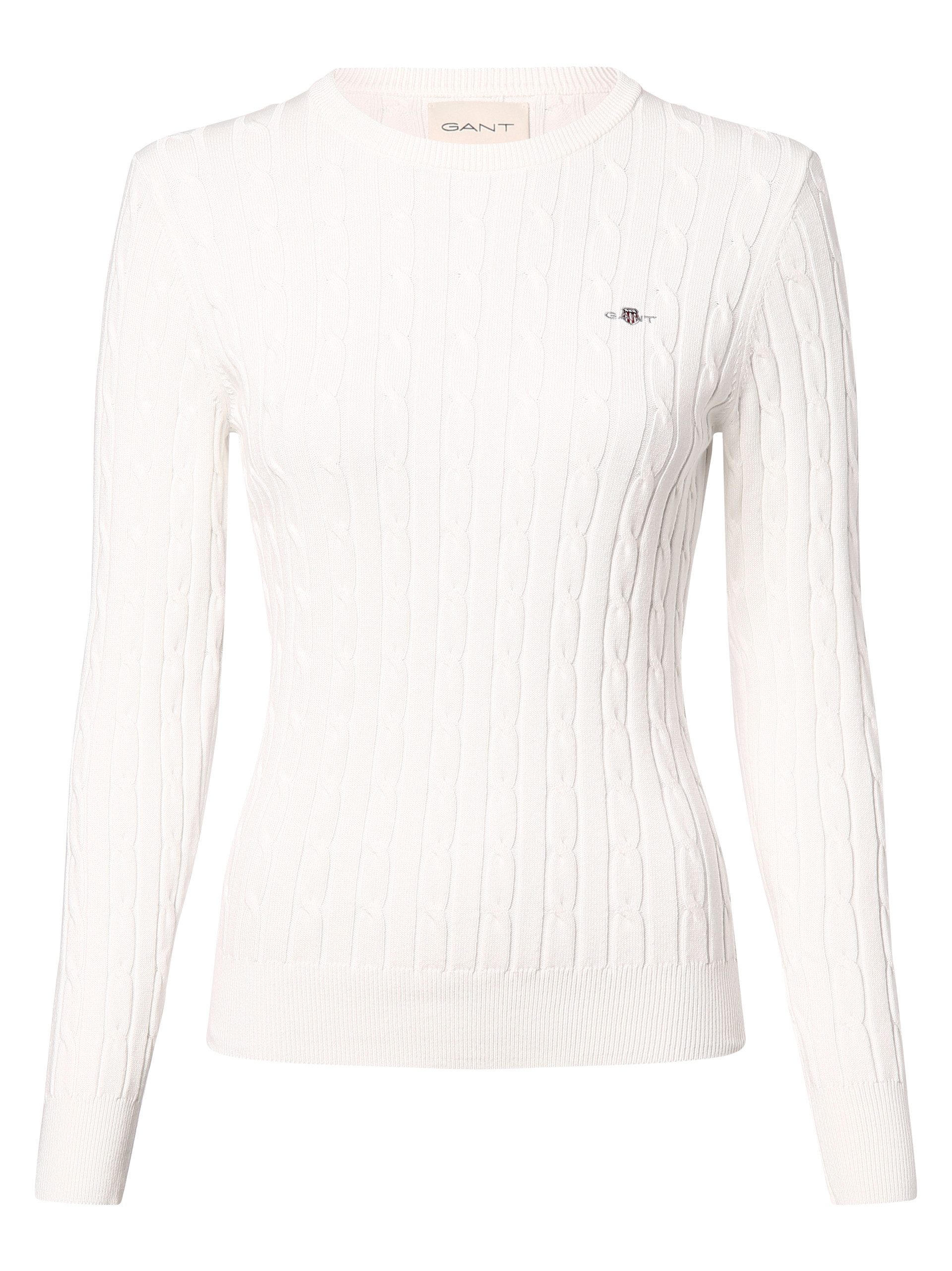 Gant Strickpullover STRETCH COTTON CABLE C-NECK günstig online kaufen