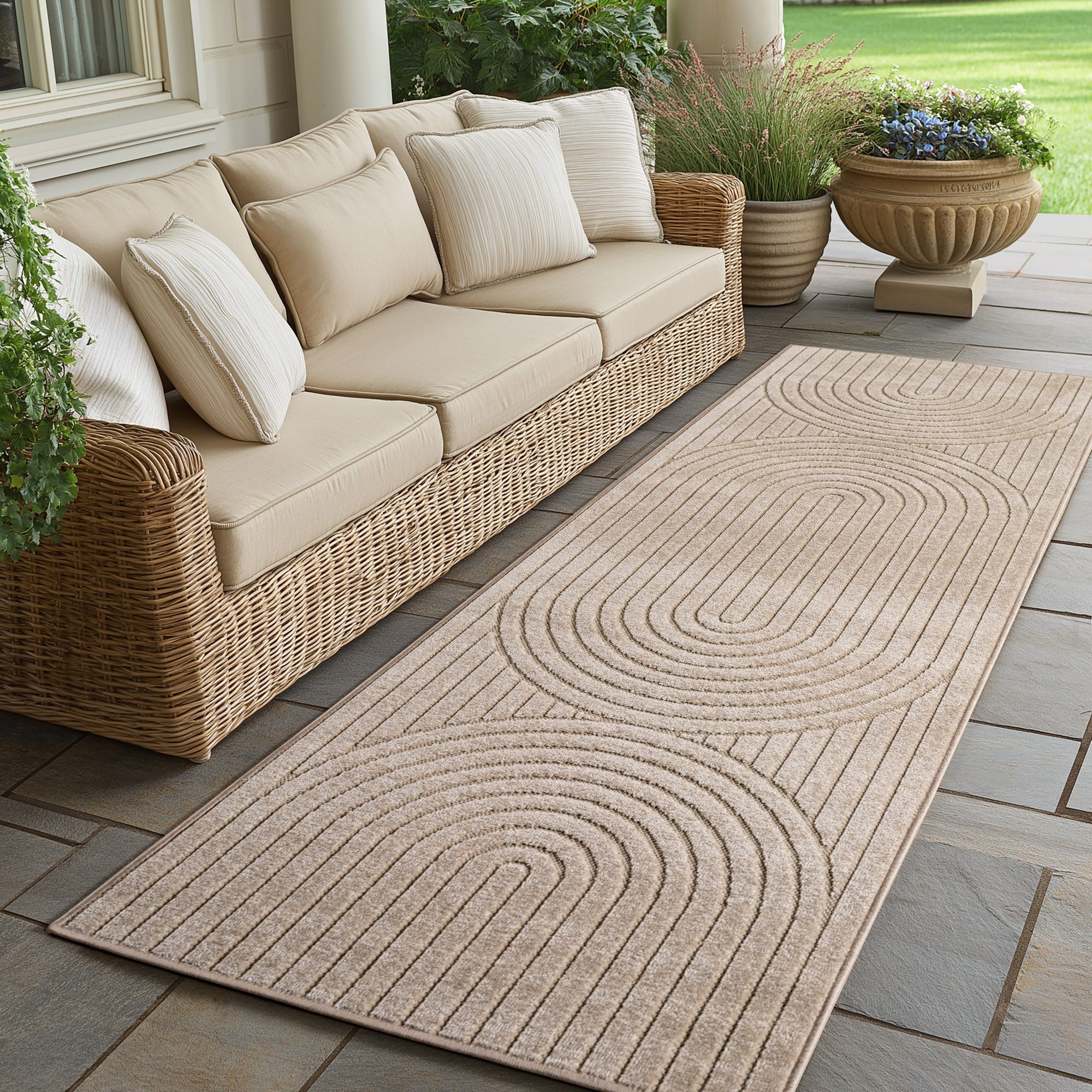 SIMPEX24 Outdoorteppich Skandinavischer 3D Design, Läufer, Höhe: 5 mm, Outd günstig online kaufen