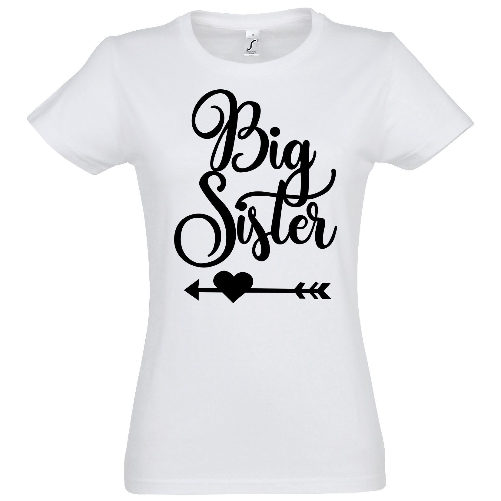 Couples Shop T-Shirt Big Sister & Little Sister T-Shirt mit lustigem Spruch Print