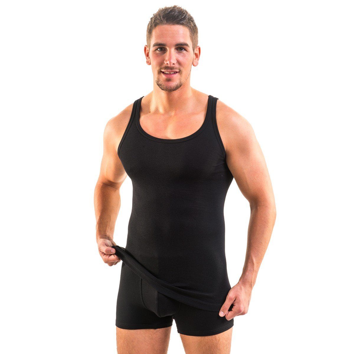 HERMKO Unterhemd 16000 Herren Unterhemd aus weichem Baumwolle / Modal günstig online kaufen