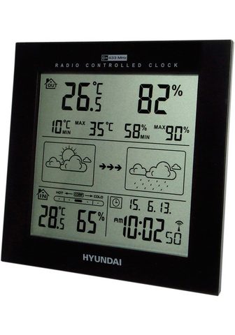 Hyundai WS2244W Wetterstation (mit Außensensor...