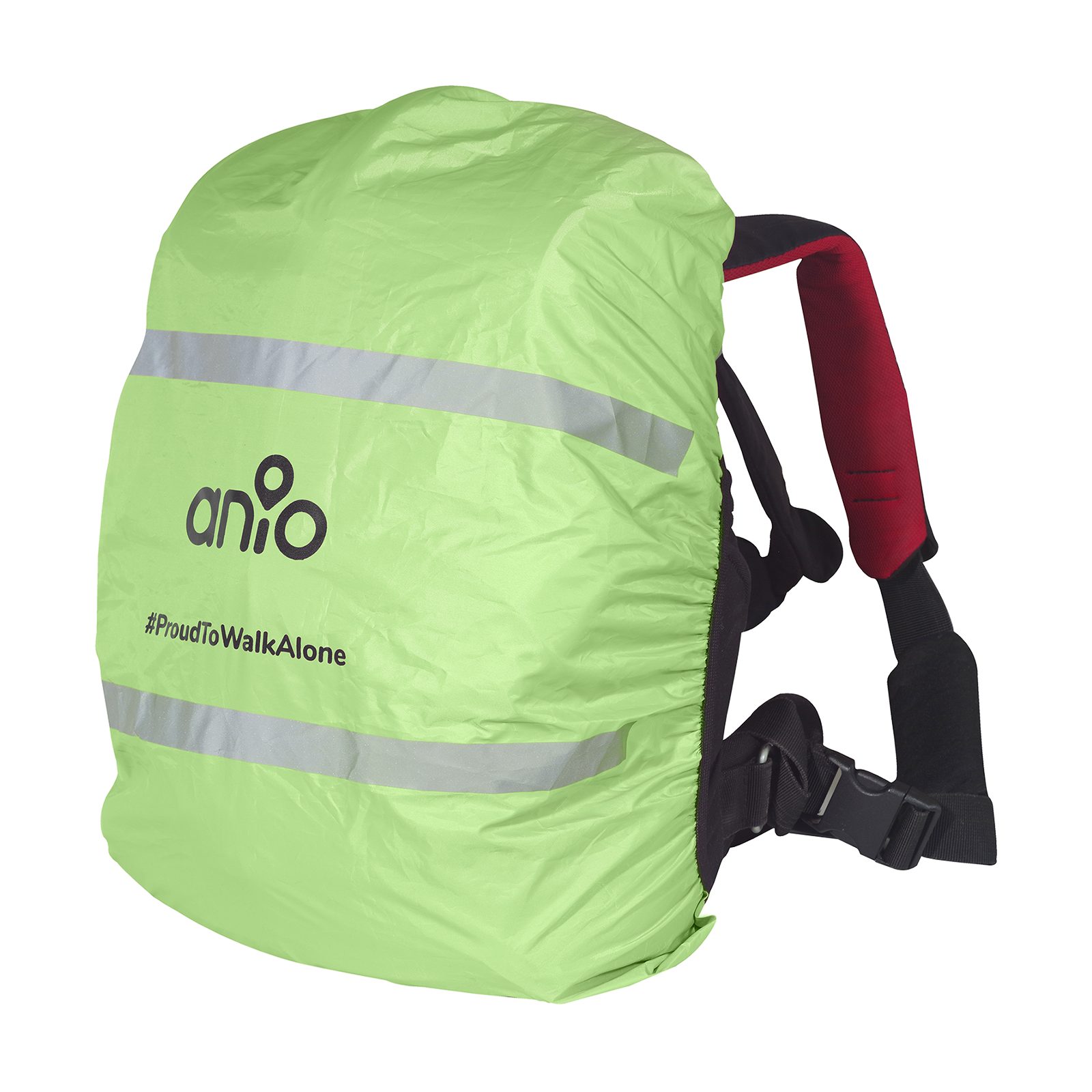 ANIO Smartwatch-Hülle Regenschutz für Schulrucksack, Rucksackschutz mit Reflektoren, 2 Reflektorstreifen, elastischer Saum