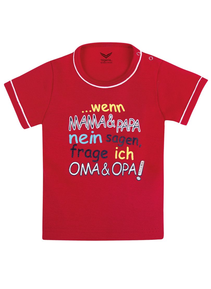 Trigema T-Shirt TRIGEMA T-Shirt Oma & Opa (1-tlg)