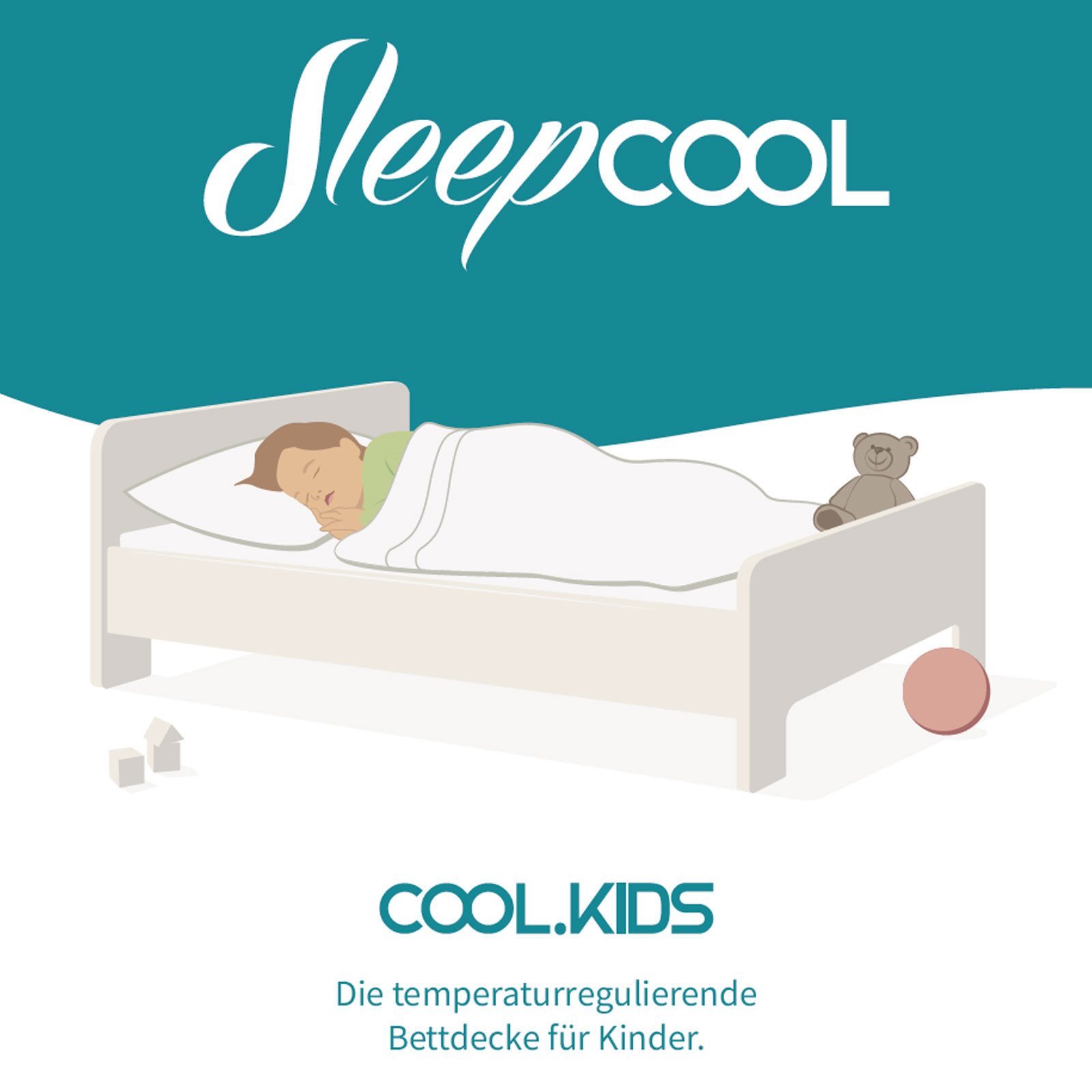 SleepCOOL Kinderbettdecke Cool.KIDS - Temperaturregulierende Bettdecke 100x günstig online kaufen