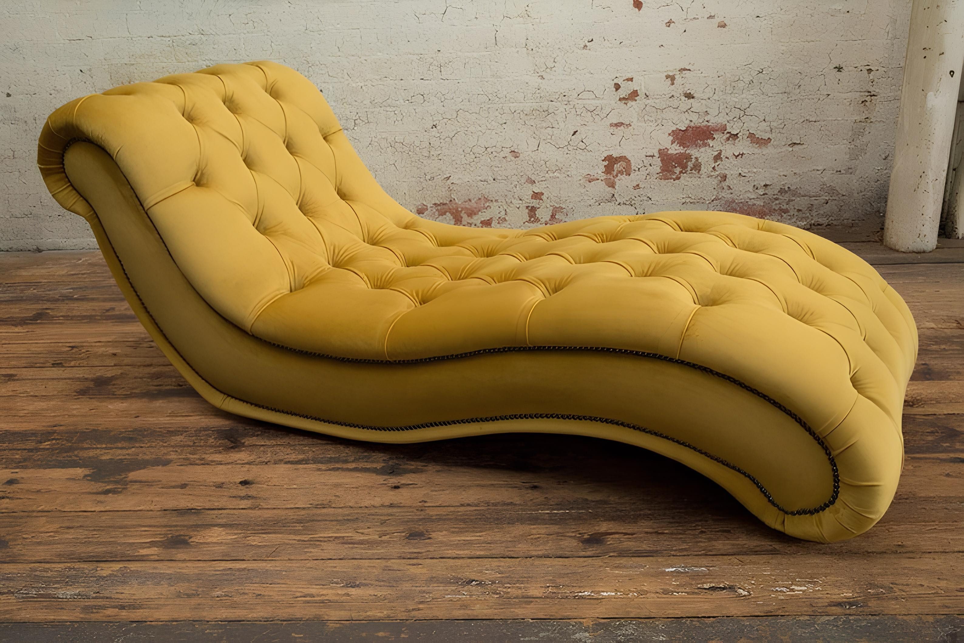 JVmoebel Chaiselongue Chesterfield Chaiselongue aus Leder in klassischem Design, Made in Europa