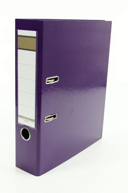 Livepac Office Aktenordner 5x Glanz-Ordner / DIN A4 / 75mm breit / je 1x blau, hellgrün, lila, pi