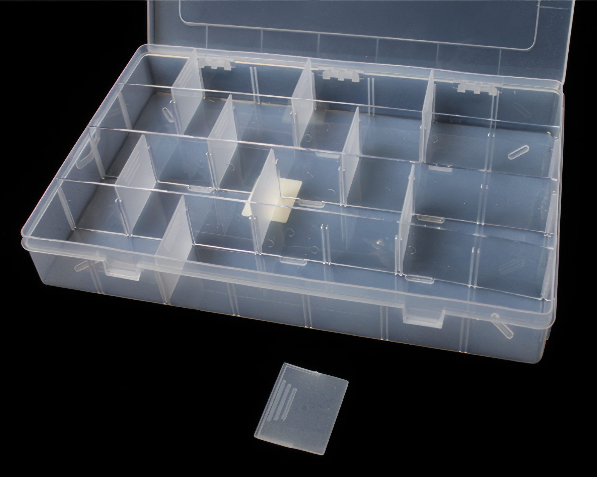 Yudu Aufbewahrungsbox XXL Kästchen Sortierkasten Box abnehmbare Trennscheiben – Bild 3 von 3