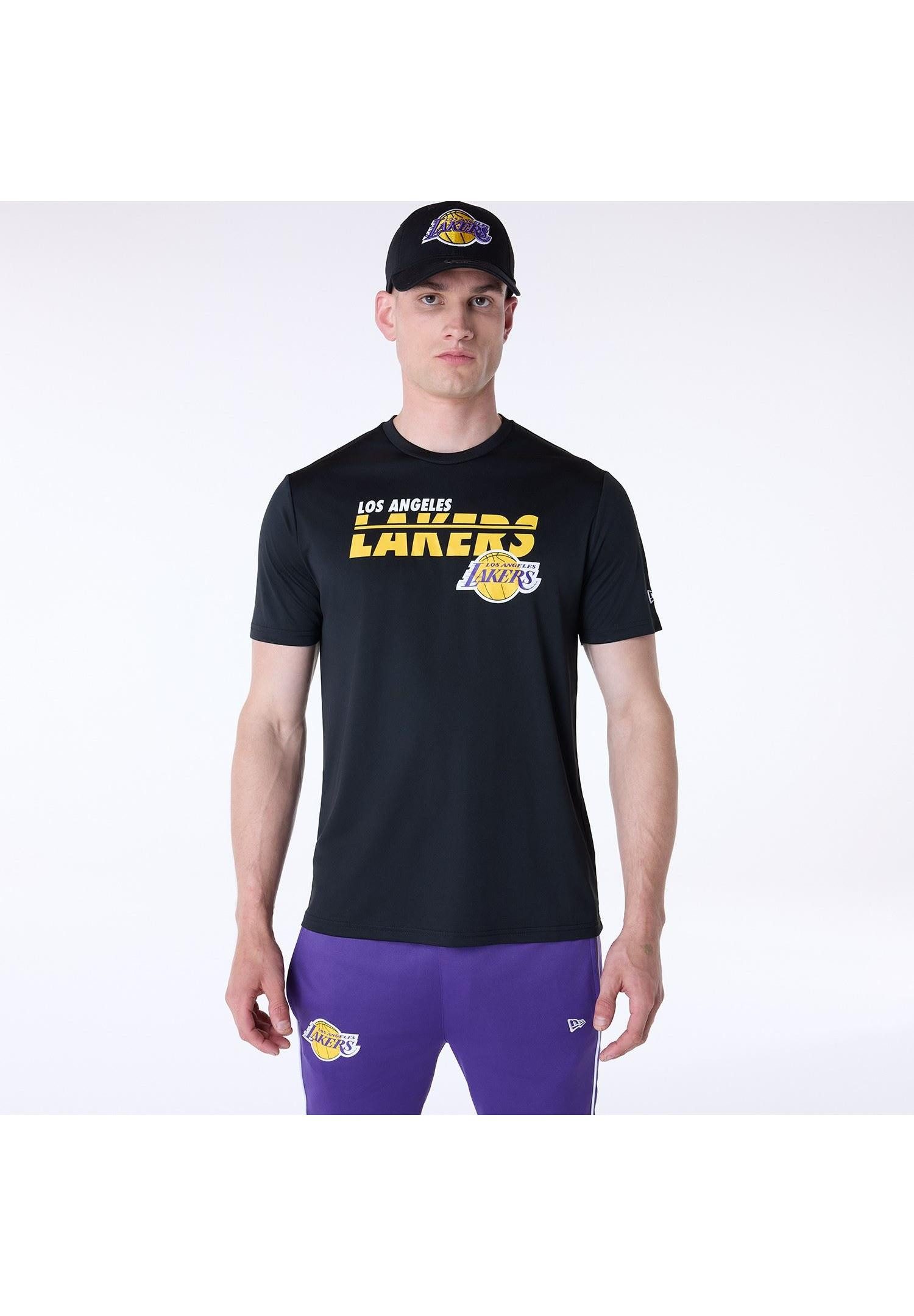 New Era T-Shirt Los Angeles Lakers New Era NBA Essentials Tee T-Shirt Schwarz (1-tlg)